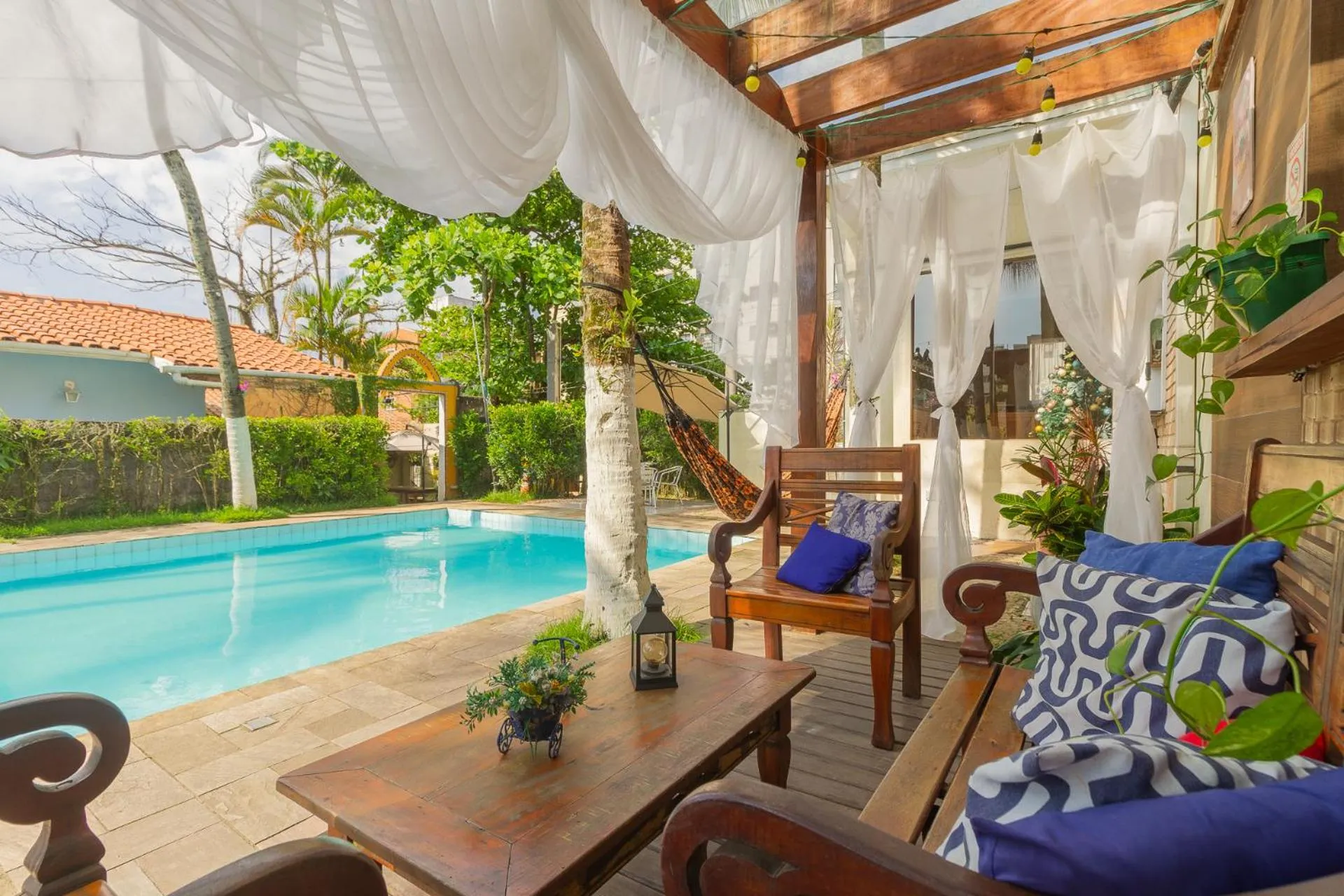 Decorative detail in Guarujá Hostel