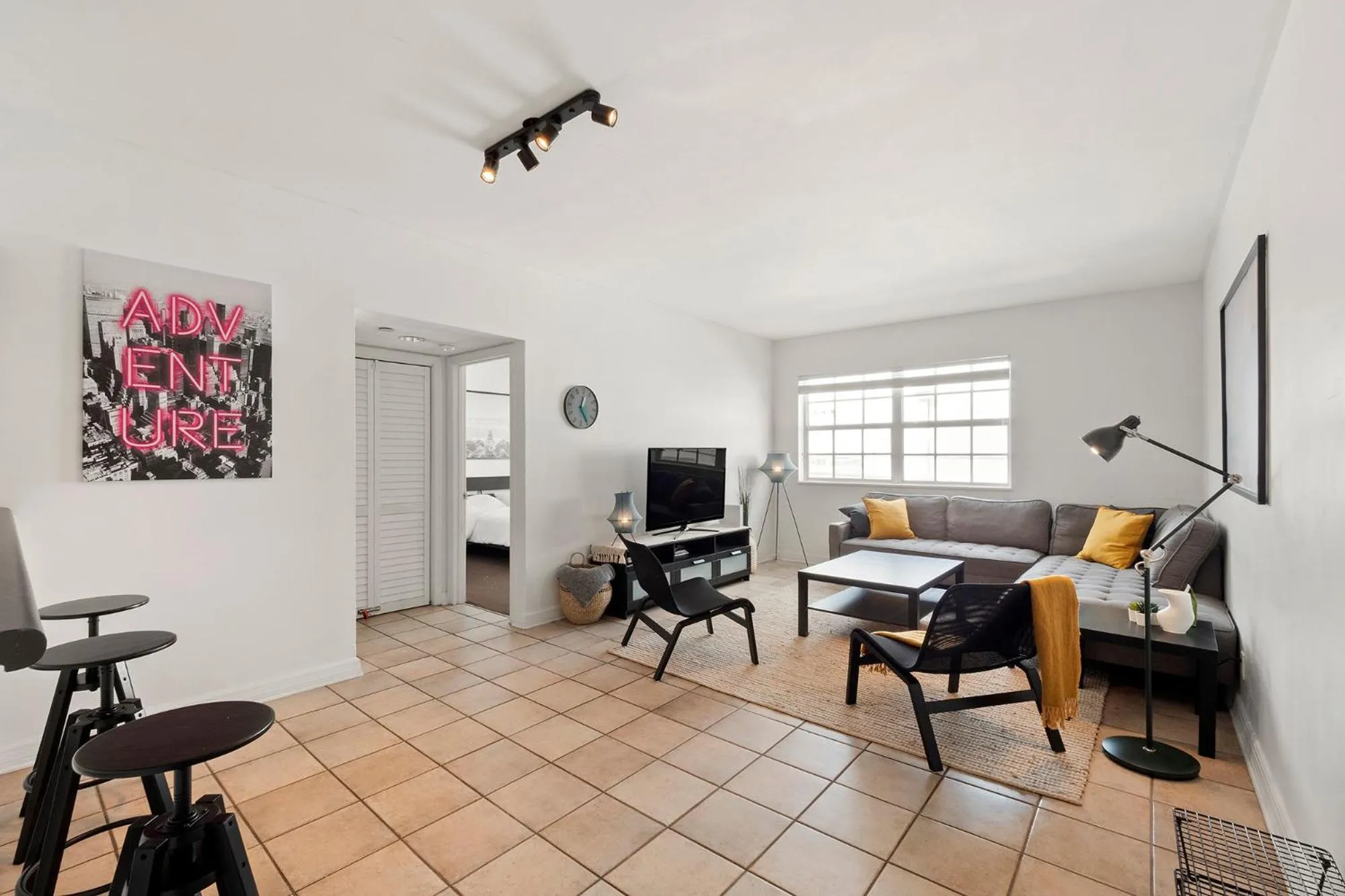 Living room in Casa Grande Suites on Ocean Drive