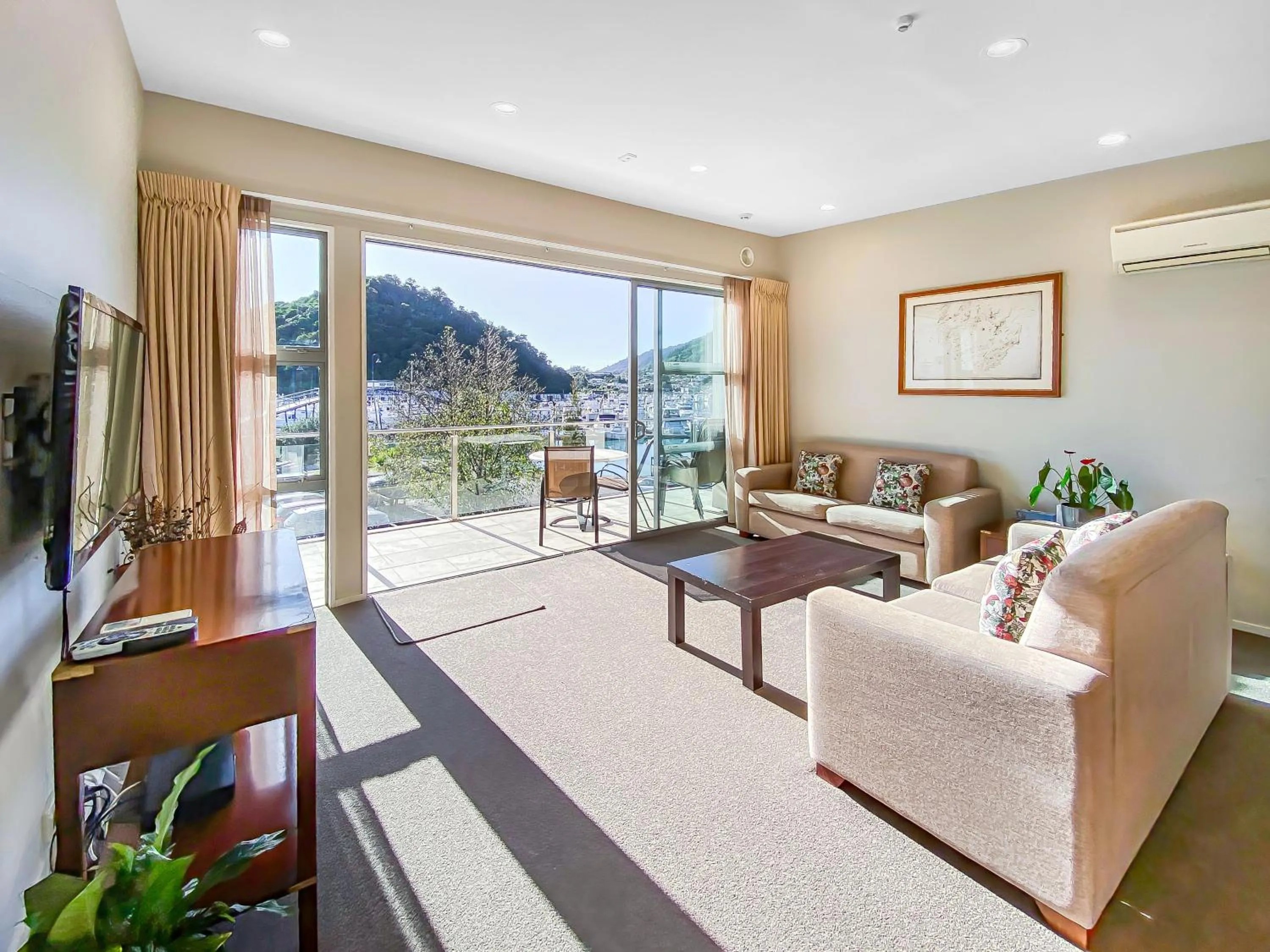 Living room in Picton Waterfront Apartments
