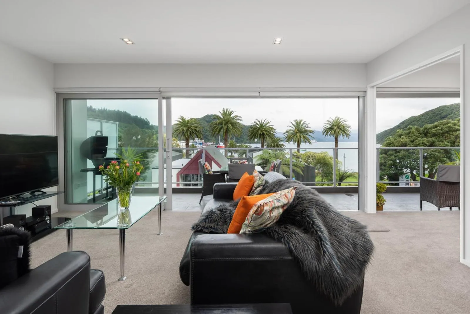 Living room in Picton Waterfront Apartments
