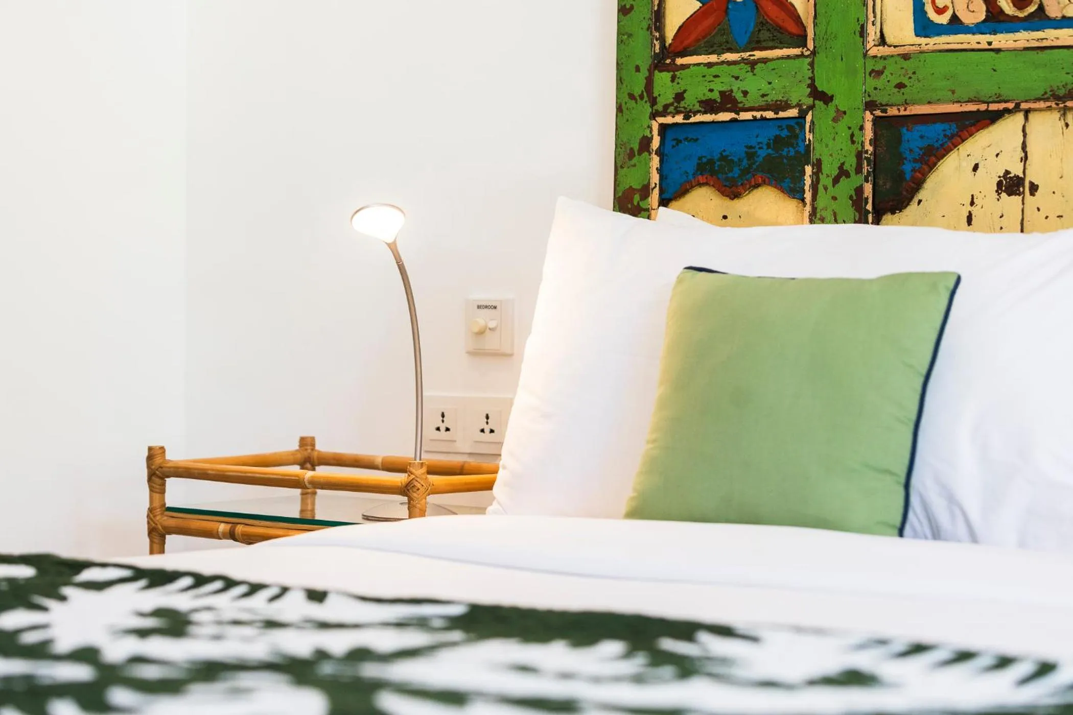 Decorative detail, Bed in Villa Atma