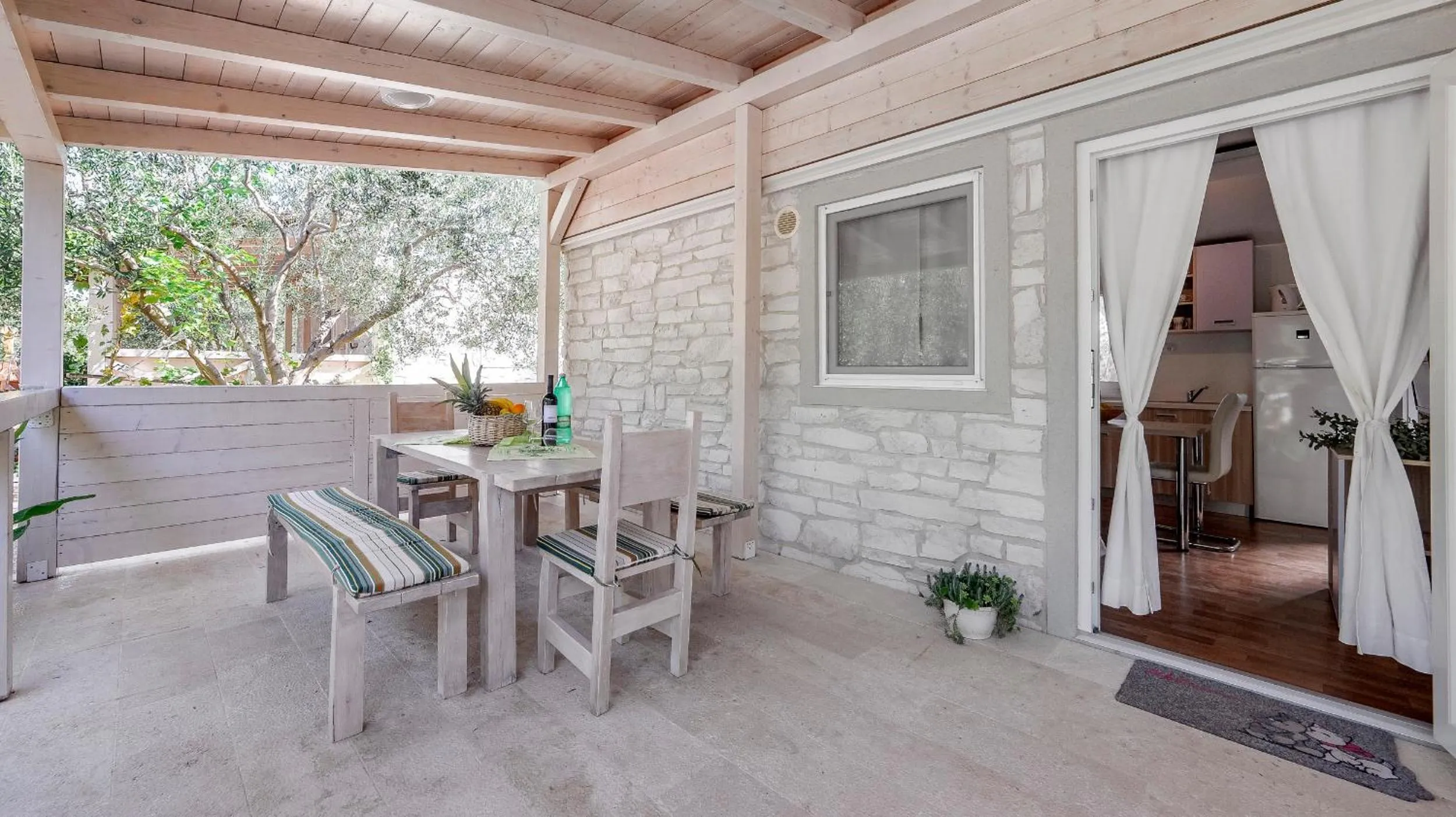 Balcony/Terrace in Mobile Homes Holiday Olive Garden