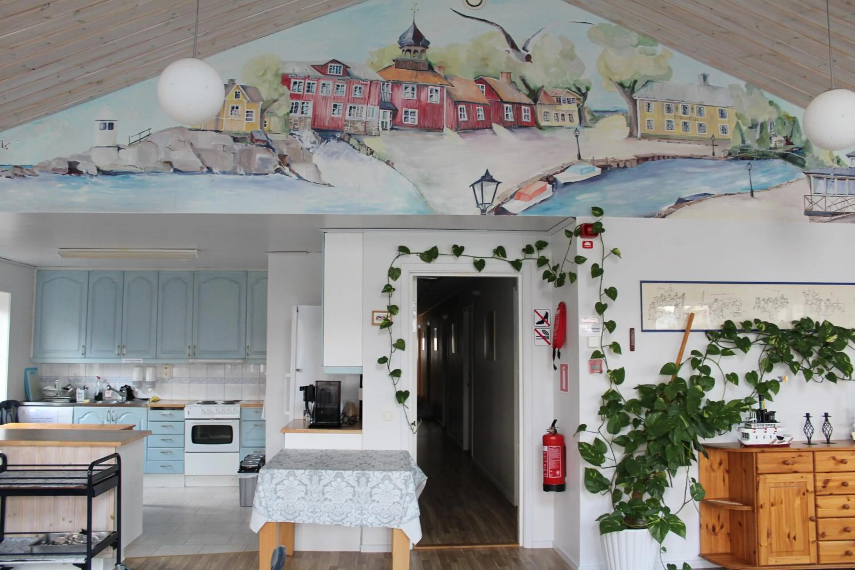 Kitchen or kitchenette in Trosa Vandrarhem