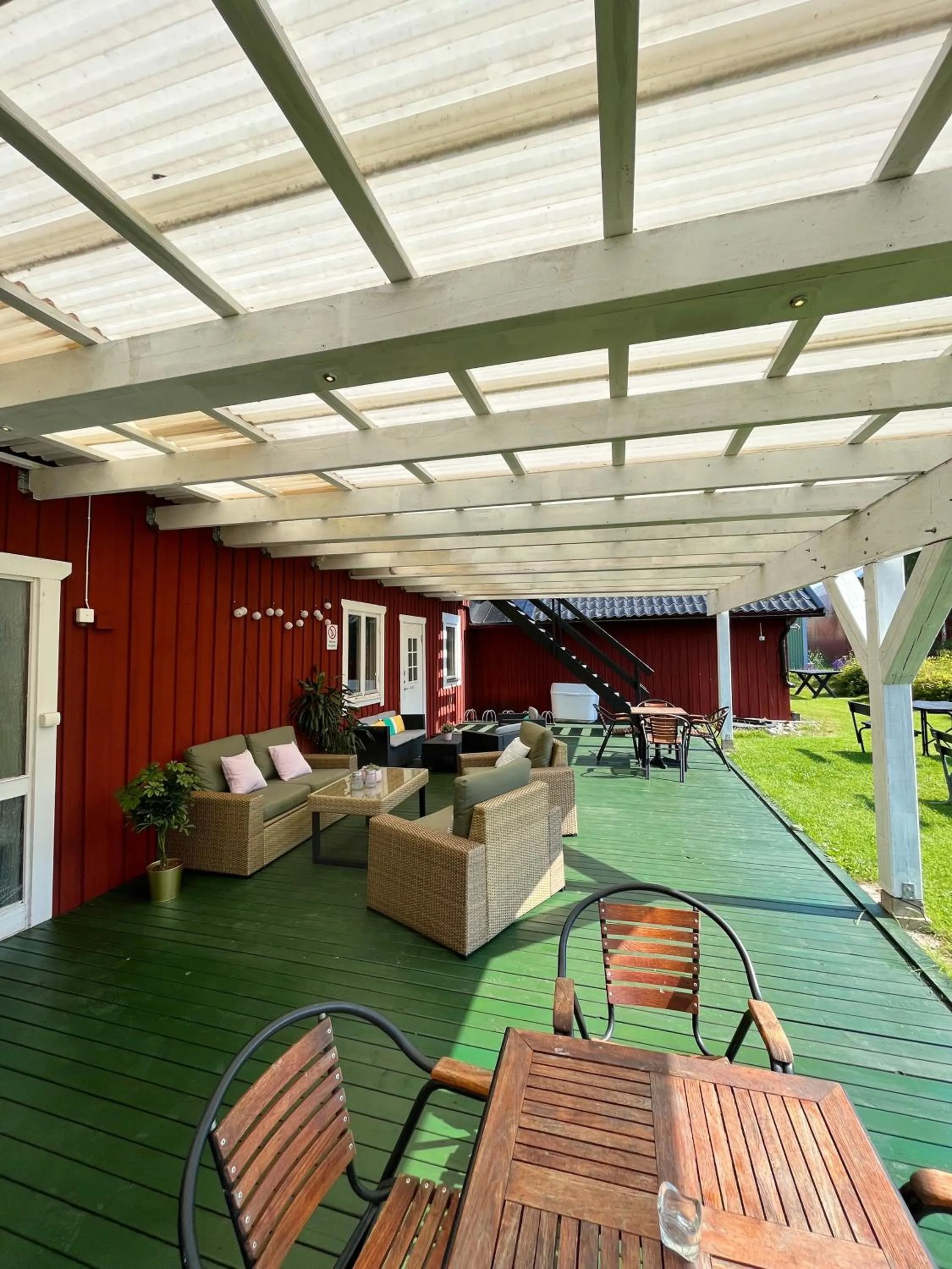 Patio in Trosa Vandrarhem