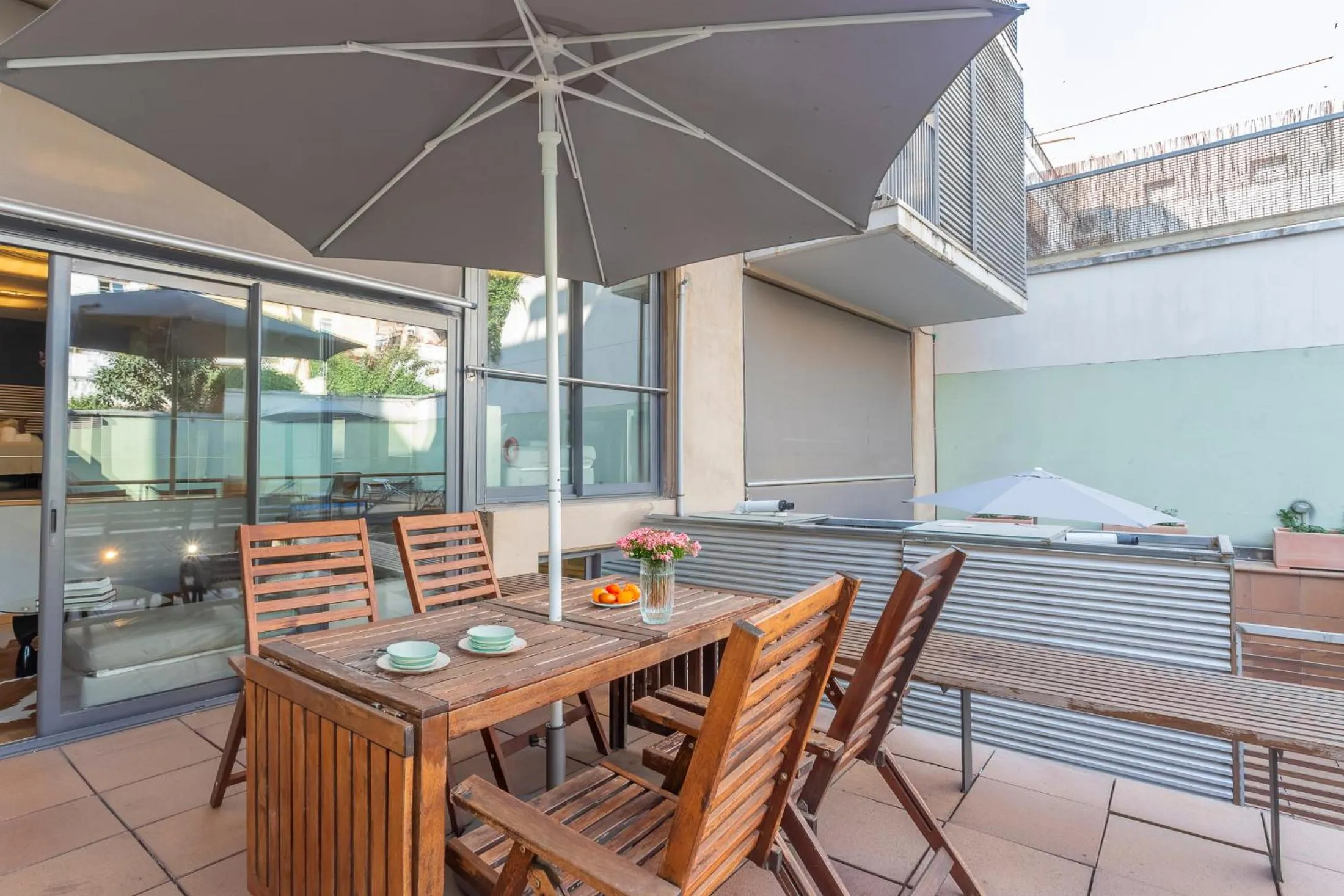 Balcony/Terrace in My Space Barcelona Gracia Pool Terrace