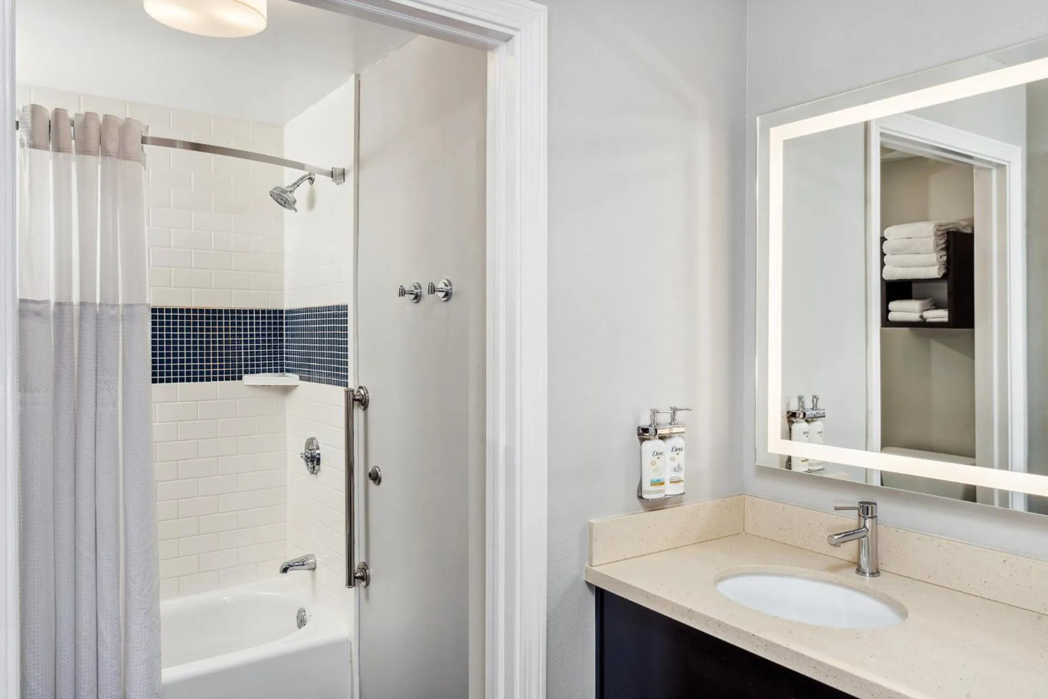 Bathroom in Staybridge Suites Albany Wolf Rd-Colonie Center by IHG