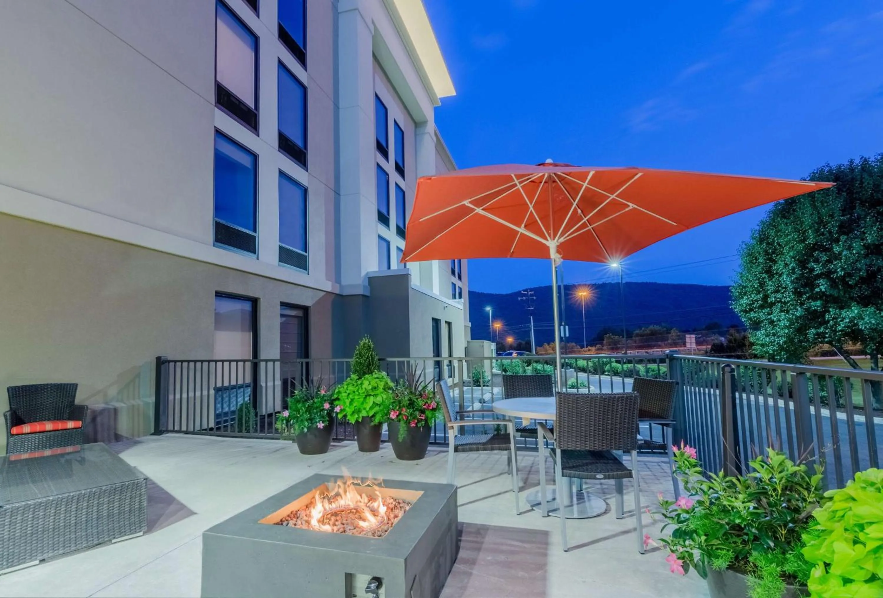 Patio in Hampton Inn Covington VA