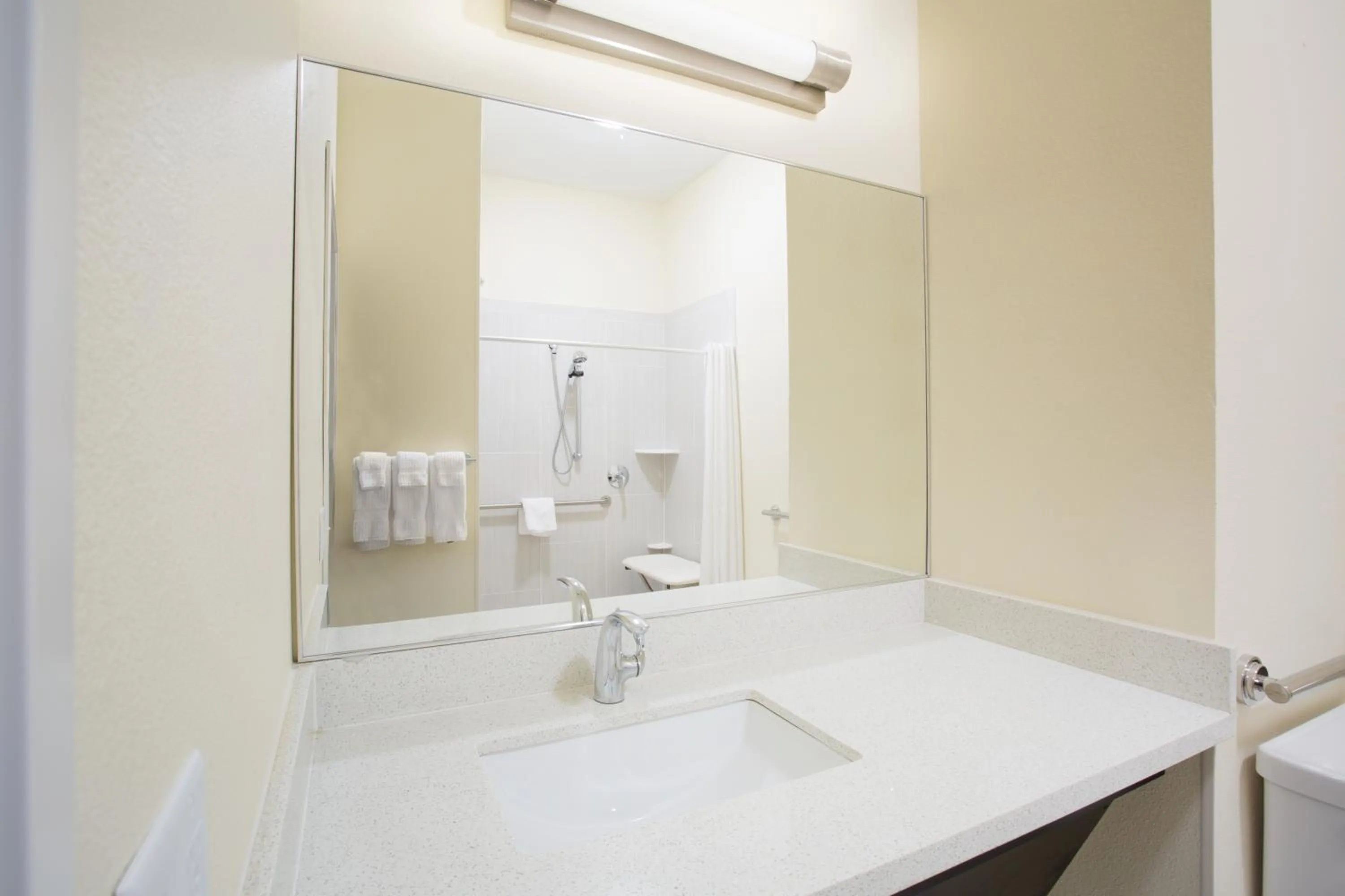 Bathroom in Candlewood Suites Dickinson by IHG