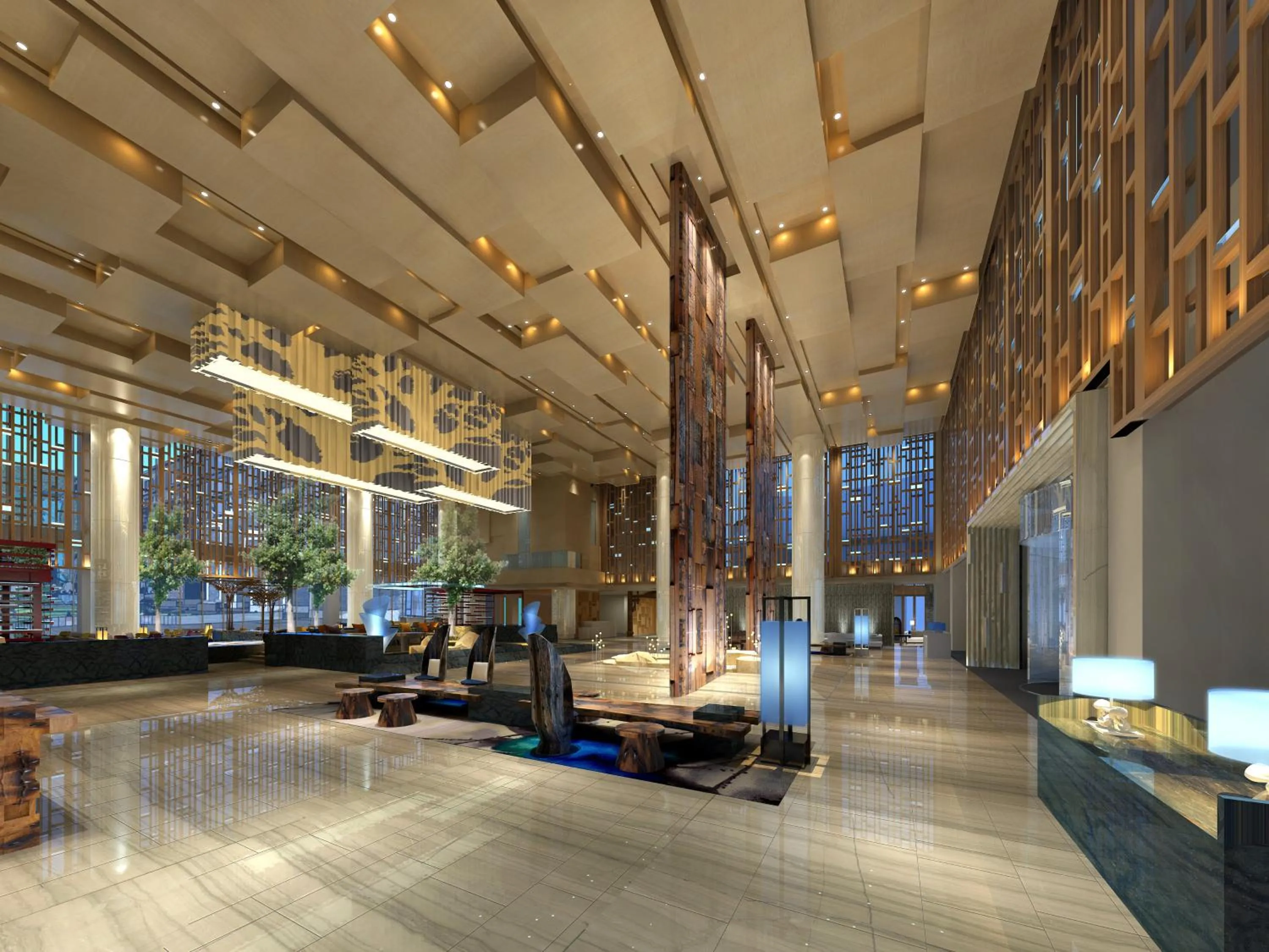 Lobby or reception in Howard Johnson Neodalle Resort Zhangjiajie
