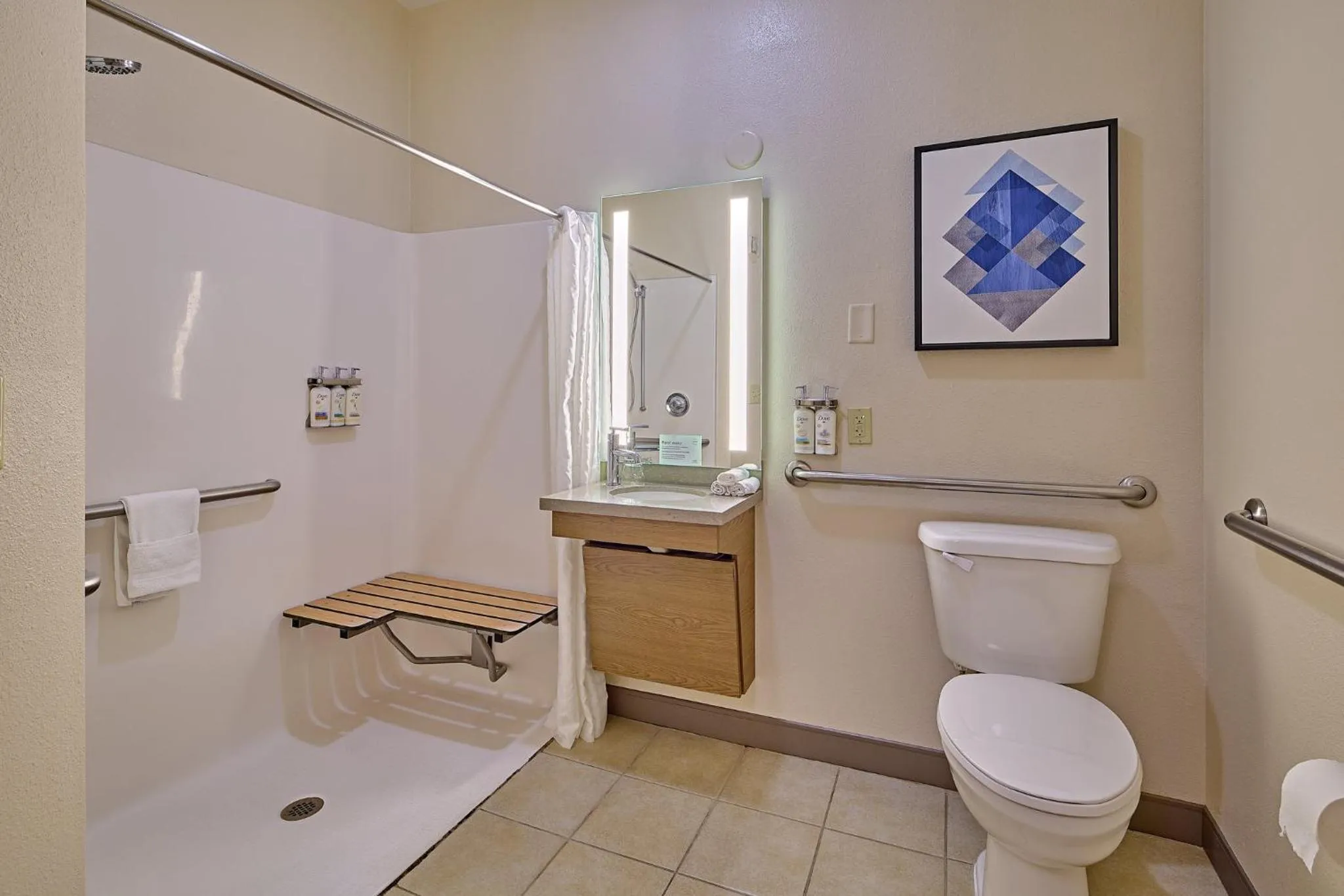 Bathroom in Candlewood Suites - Peoria at Grand Prairie by IHG