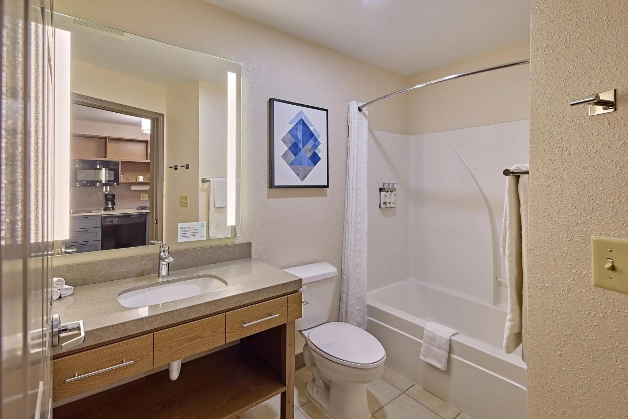 Bathroom in Candlewood Suites - Peoria at Grand Prairie by IHG