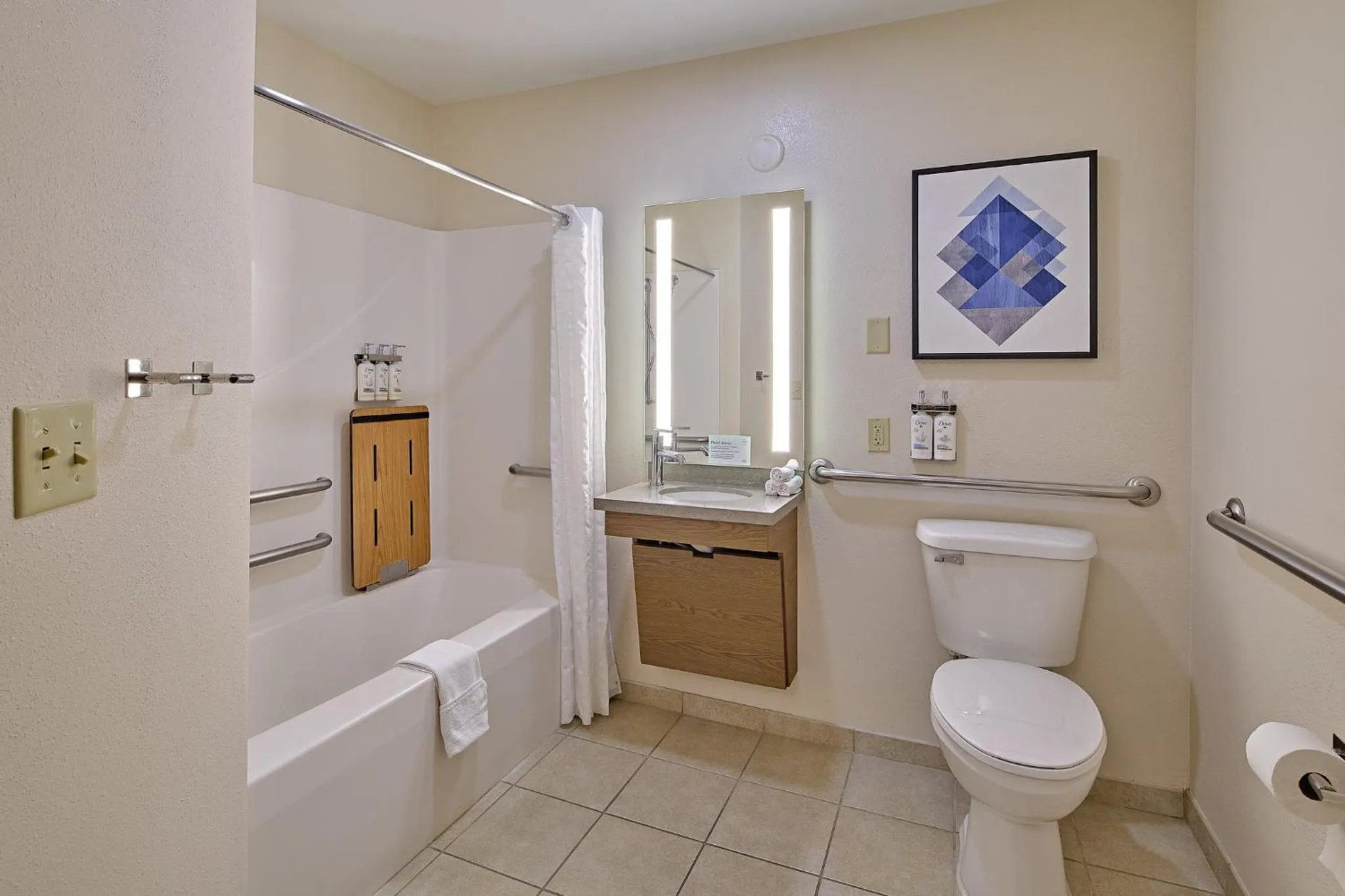 Bathroom in Candlewood Suites - Peoria at Grand Prairie by IHG