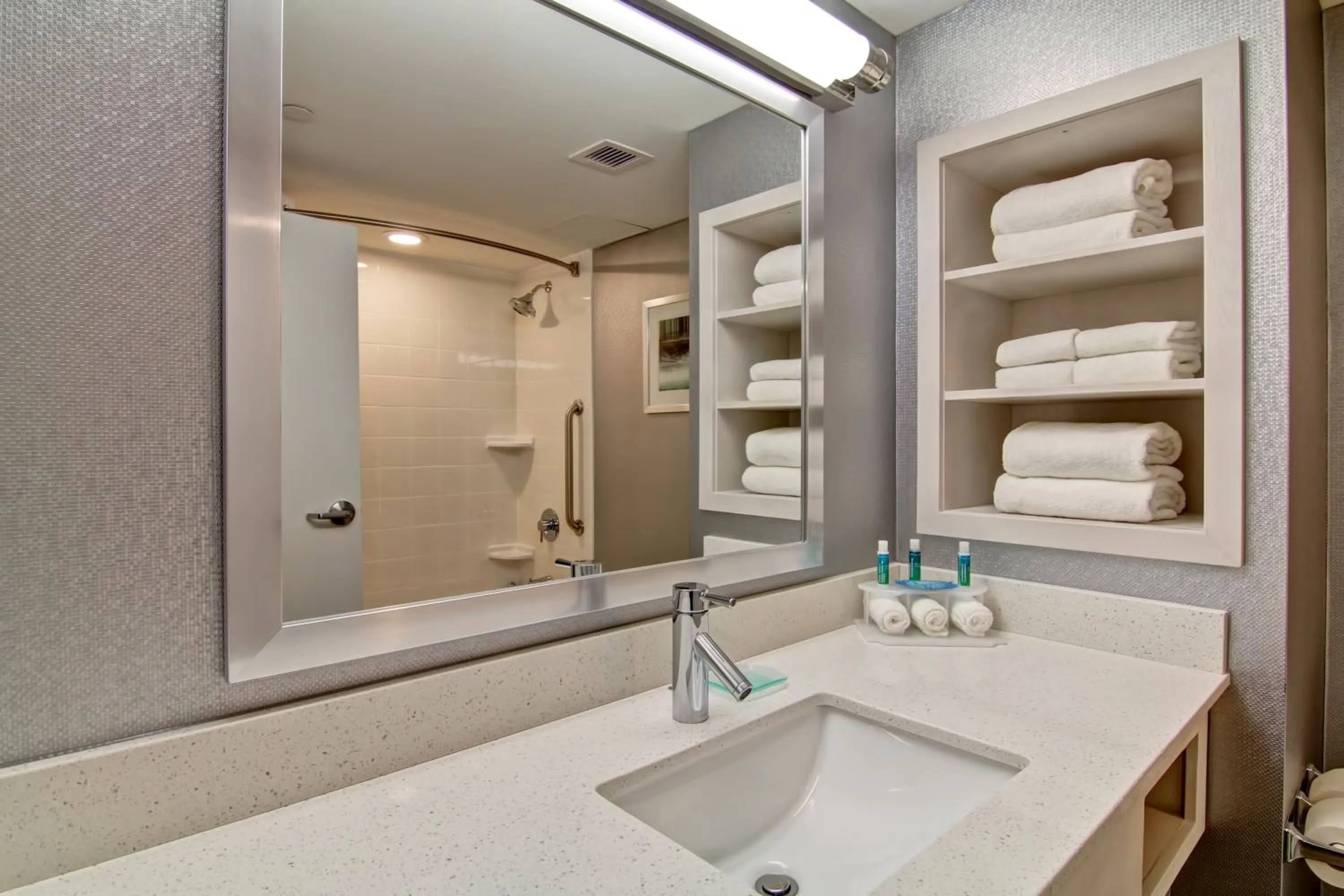 Bathroom in Holiday Inn Express & Suites Oshawa Downtown - Toronto Area by IHG