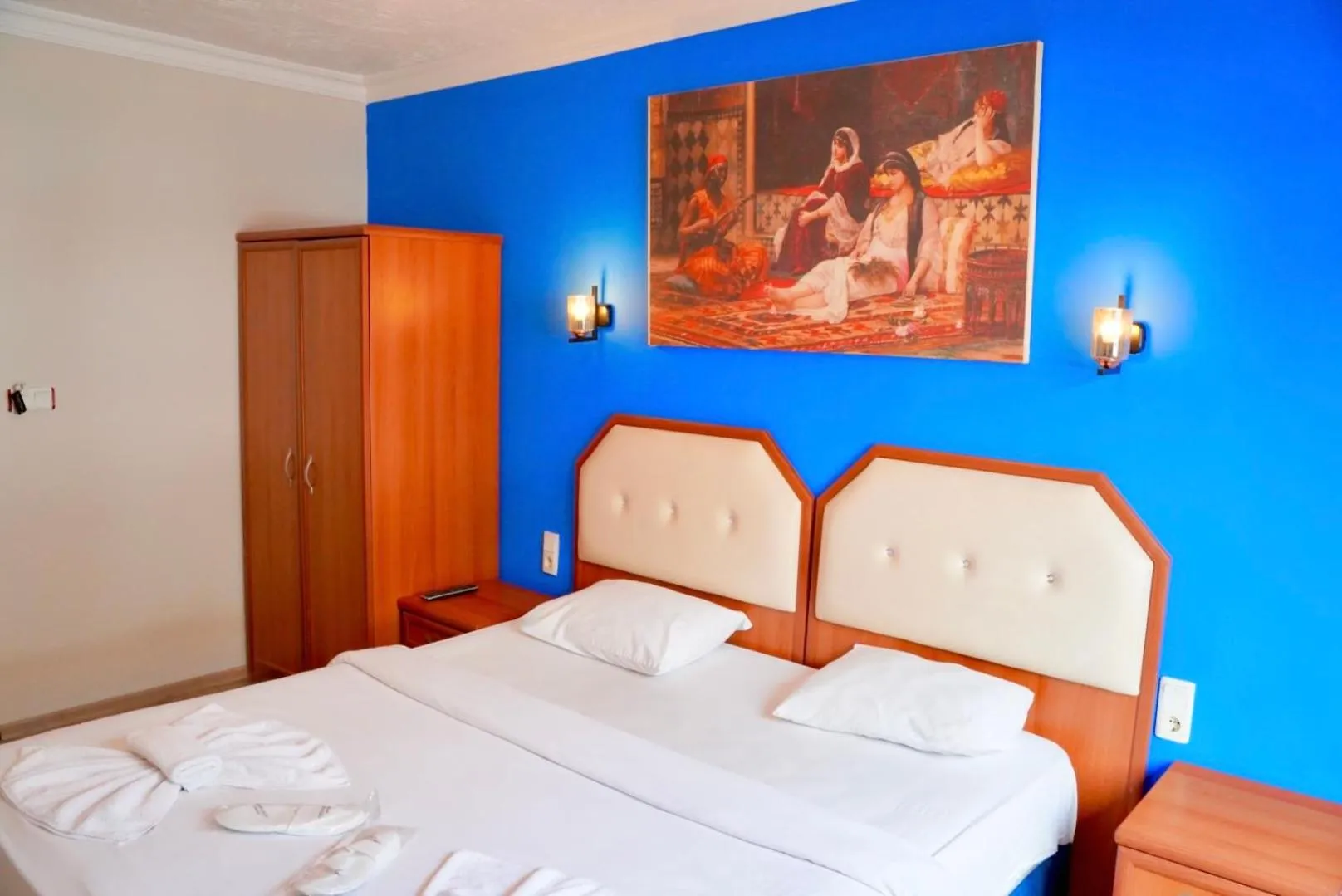 Bed in Rebetika Hotel & bistro