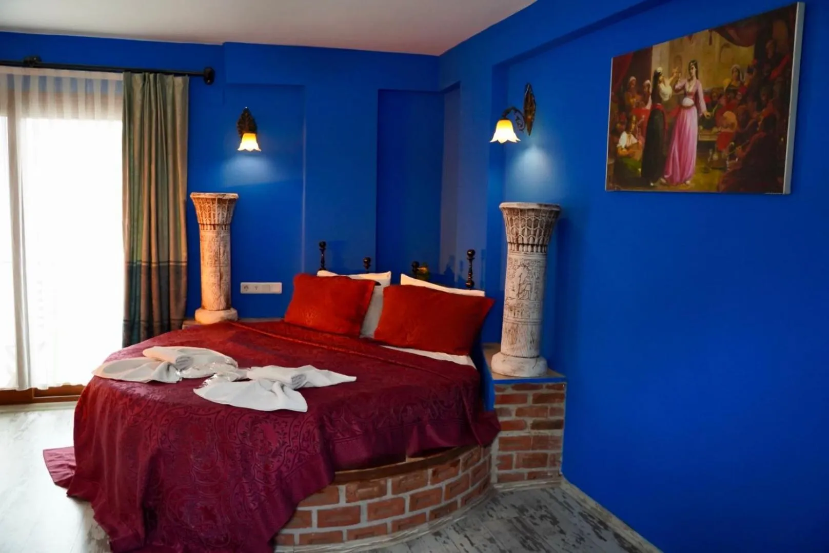 Bed in Rebetika Hotel & bistro