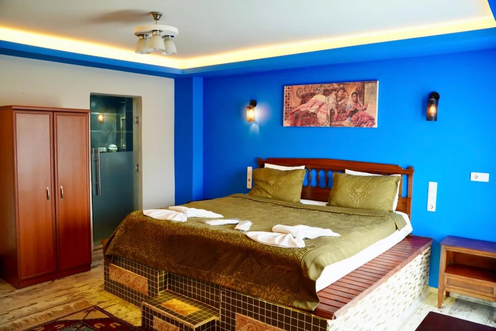 Bed in Rebetika Hotel & bistro