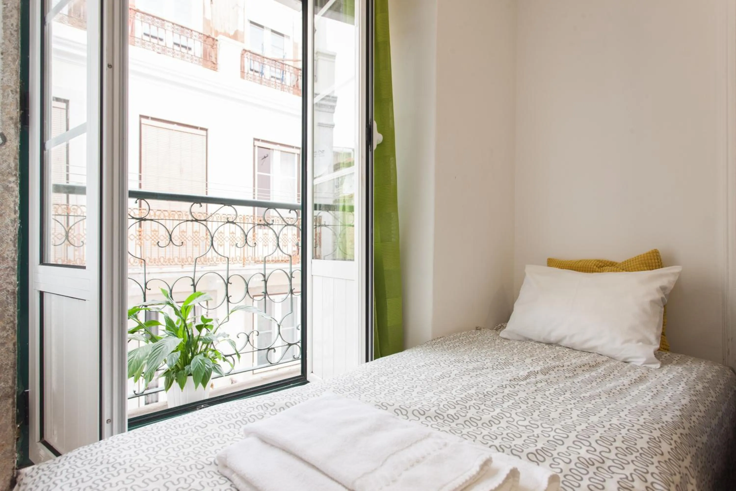 Living room, Bed in Apartments Center Bairro Alto