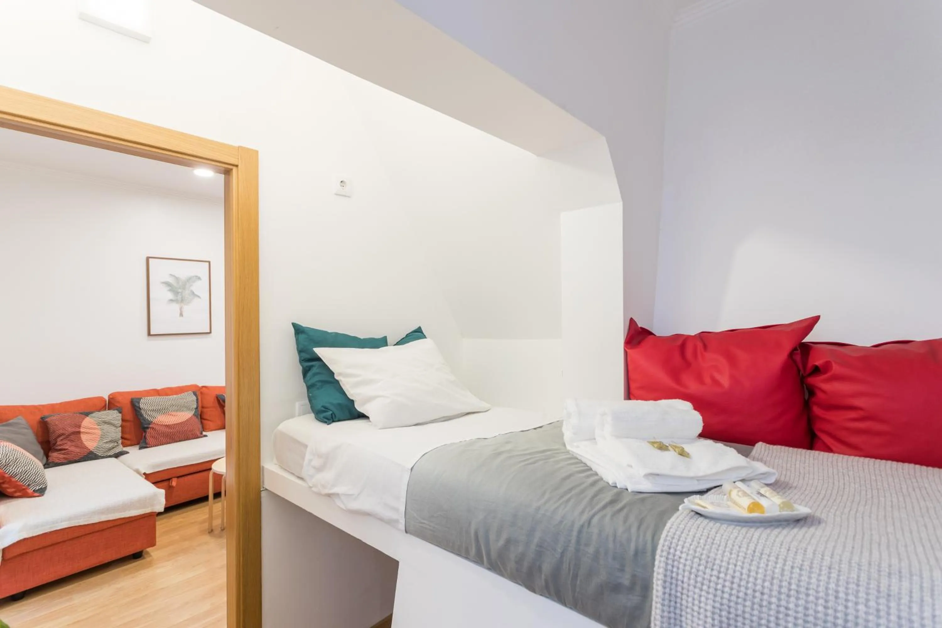 Bedroom, Bed in Apartments Center Bairro Alto