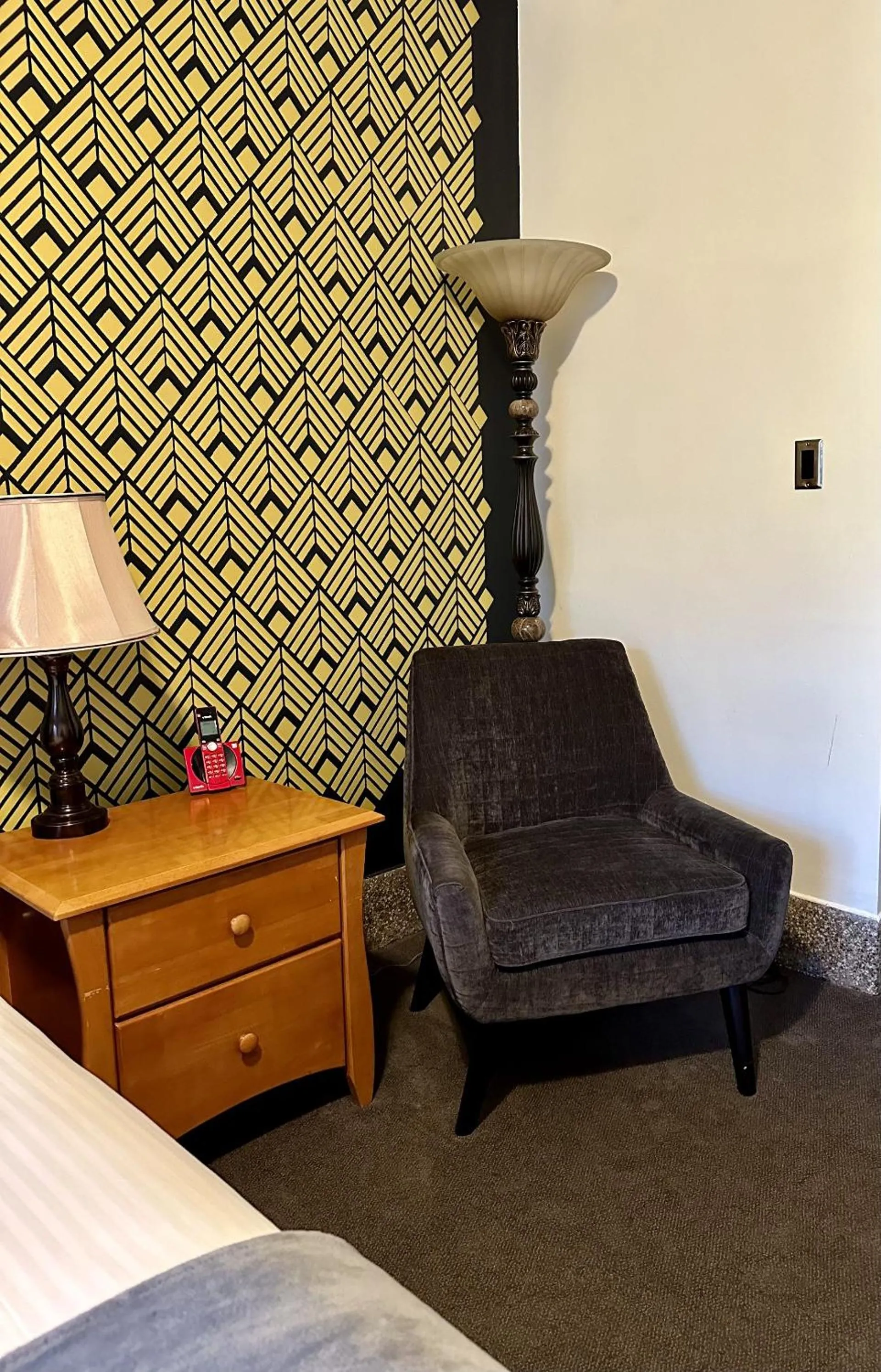 Seating area in Latchis Hotel