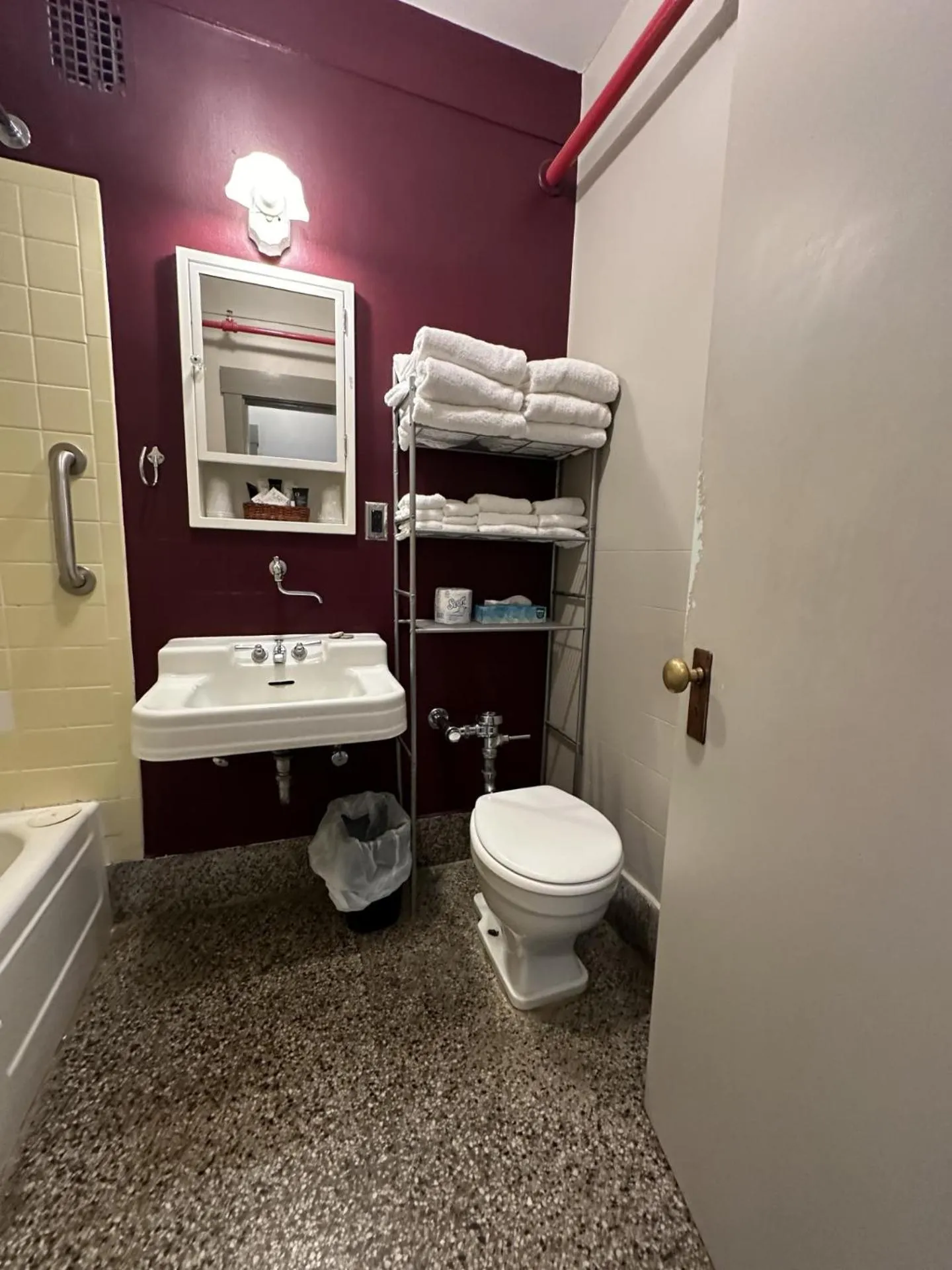 Toilet in Latchis Hotel