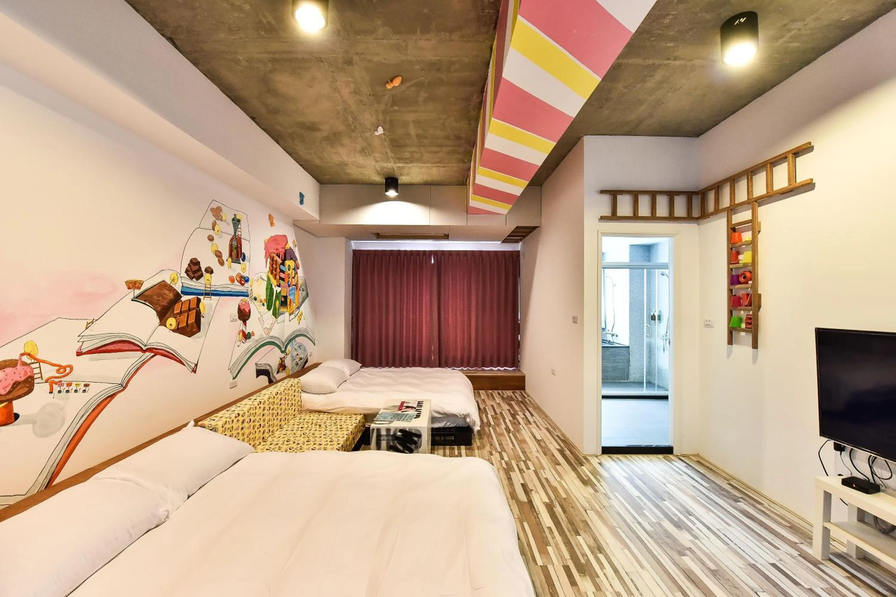 Photo of the whole room, Bed in Anping Wikid Design Hotel
