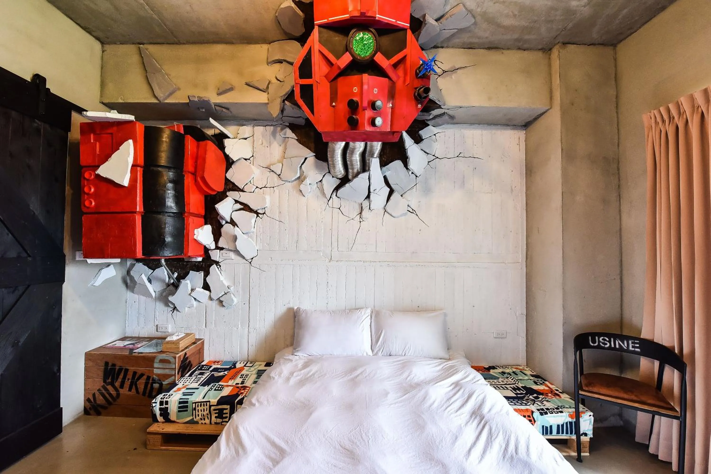 Bed in Anping Wikid Design Hotel