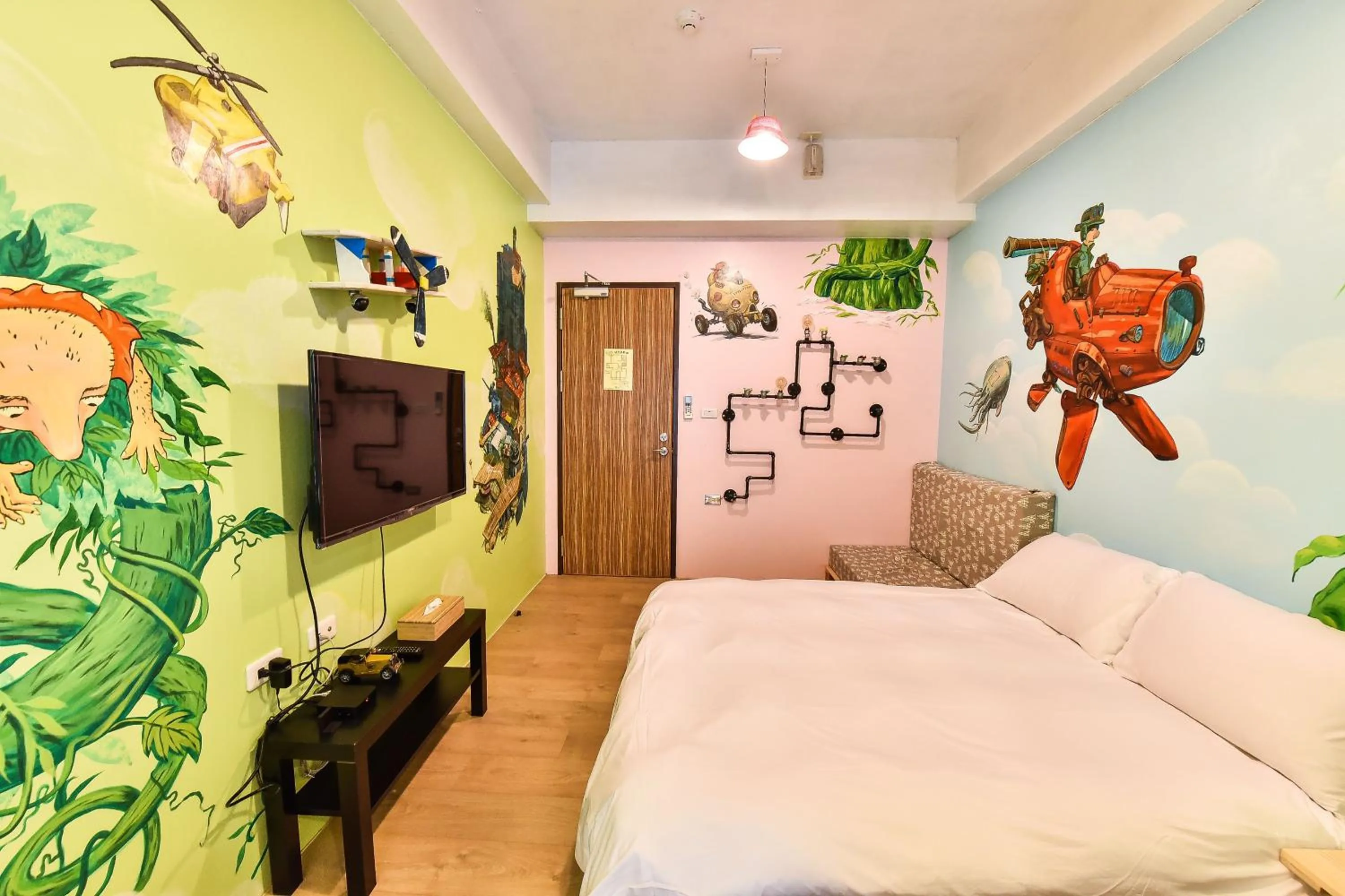 Photo of the whole room, Bed in Anping Wikid Design Hotel