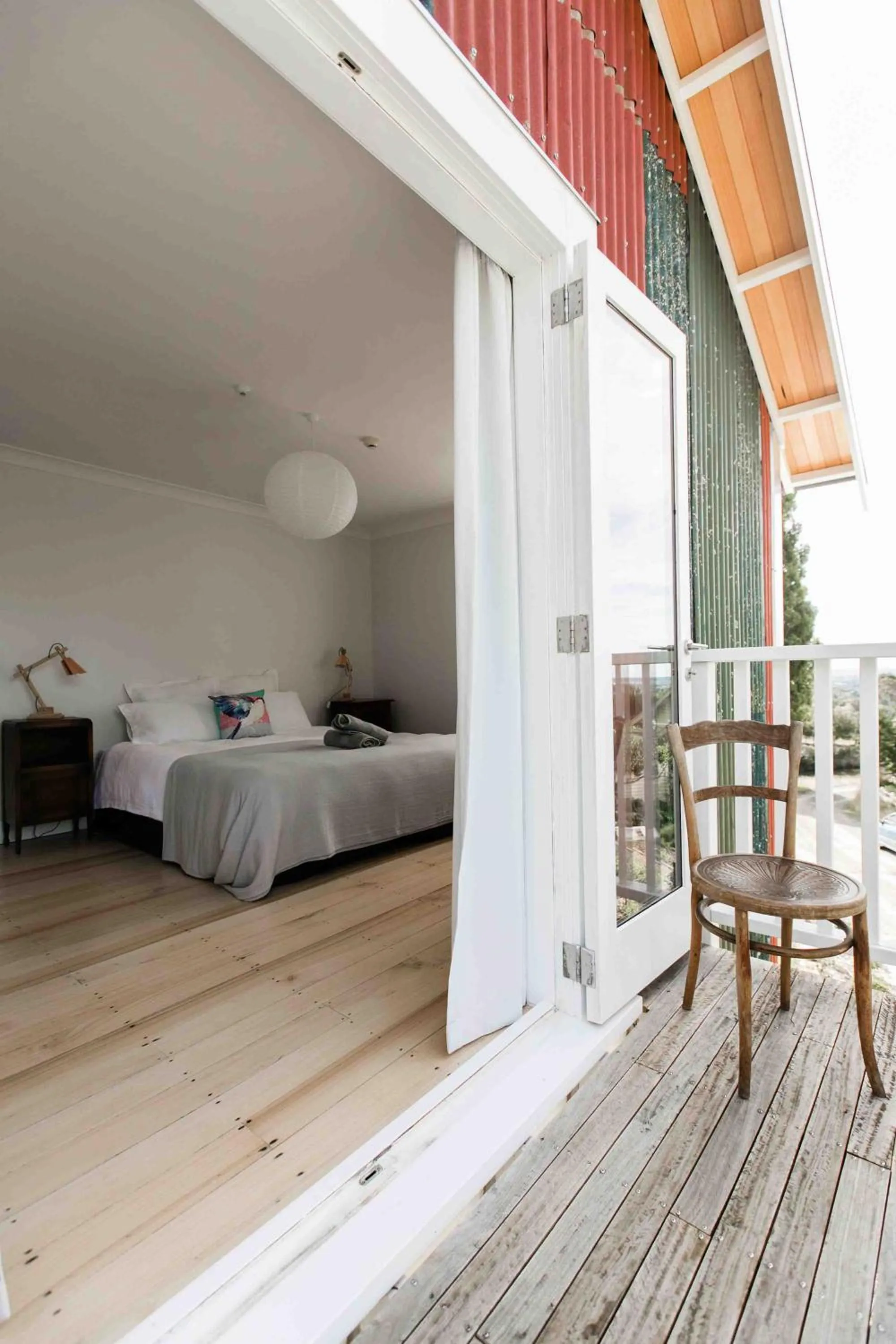 Balcony/Terrace, Bed in The Pear Orchard Lodge