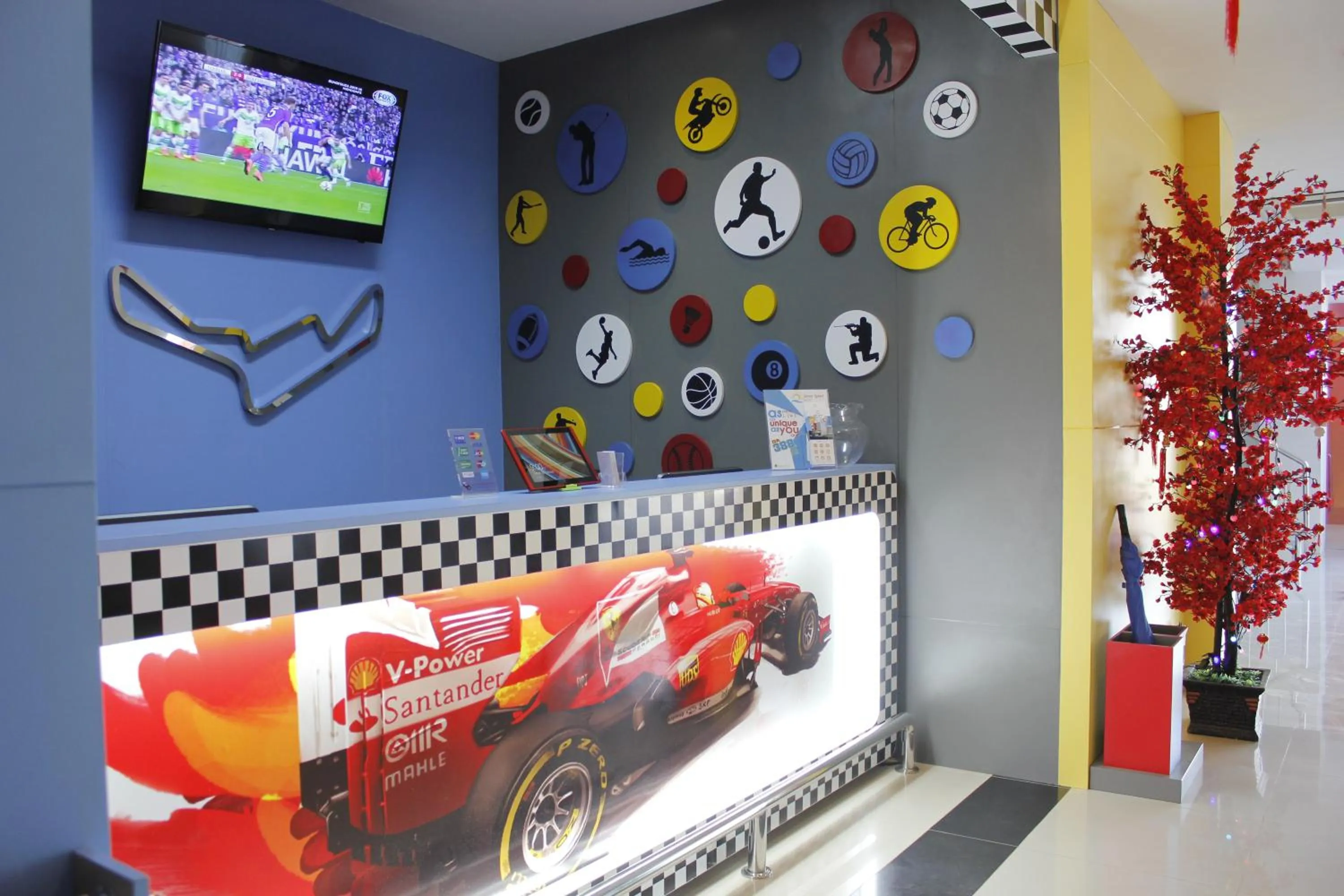 Decorative detail in Sinar Sport Hotel