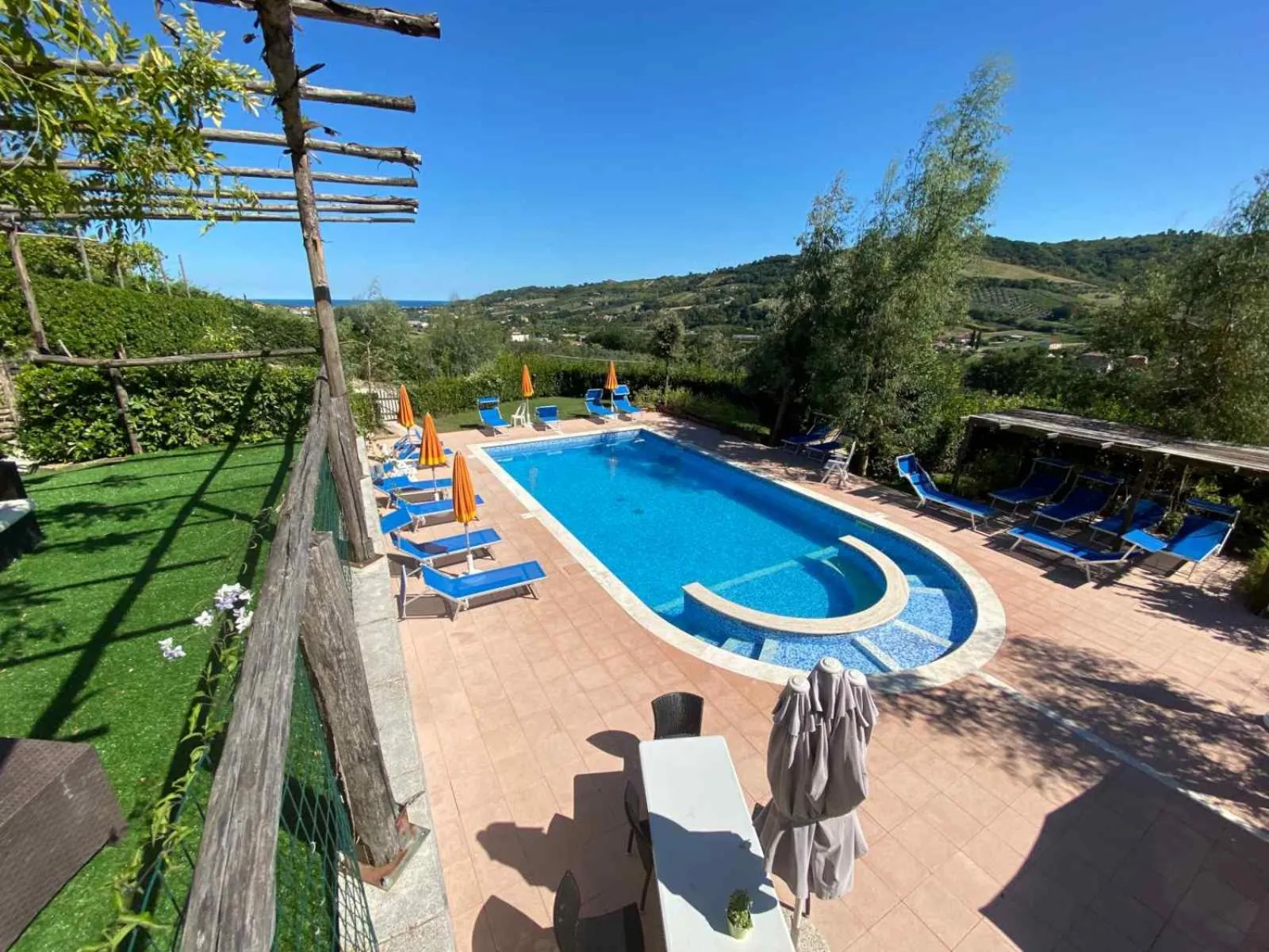 Pool view in Il Girasole Country Village