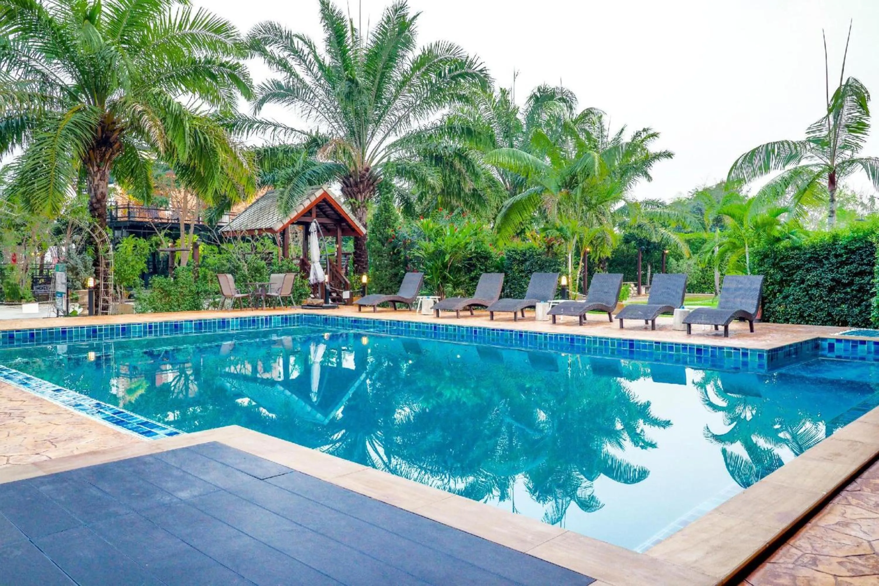 Swimming pool in Capital O 727 Be One Resort