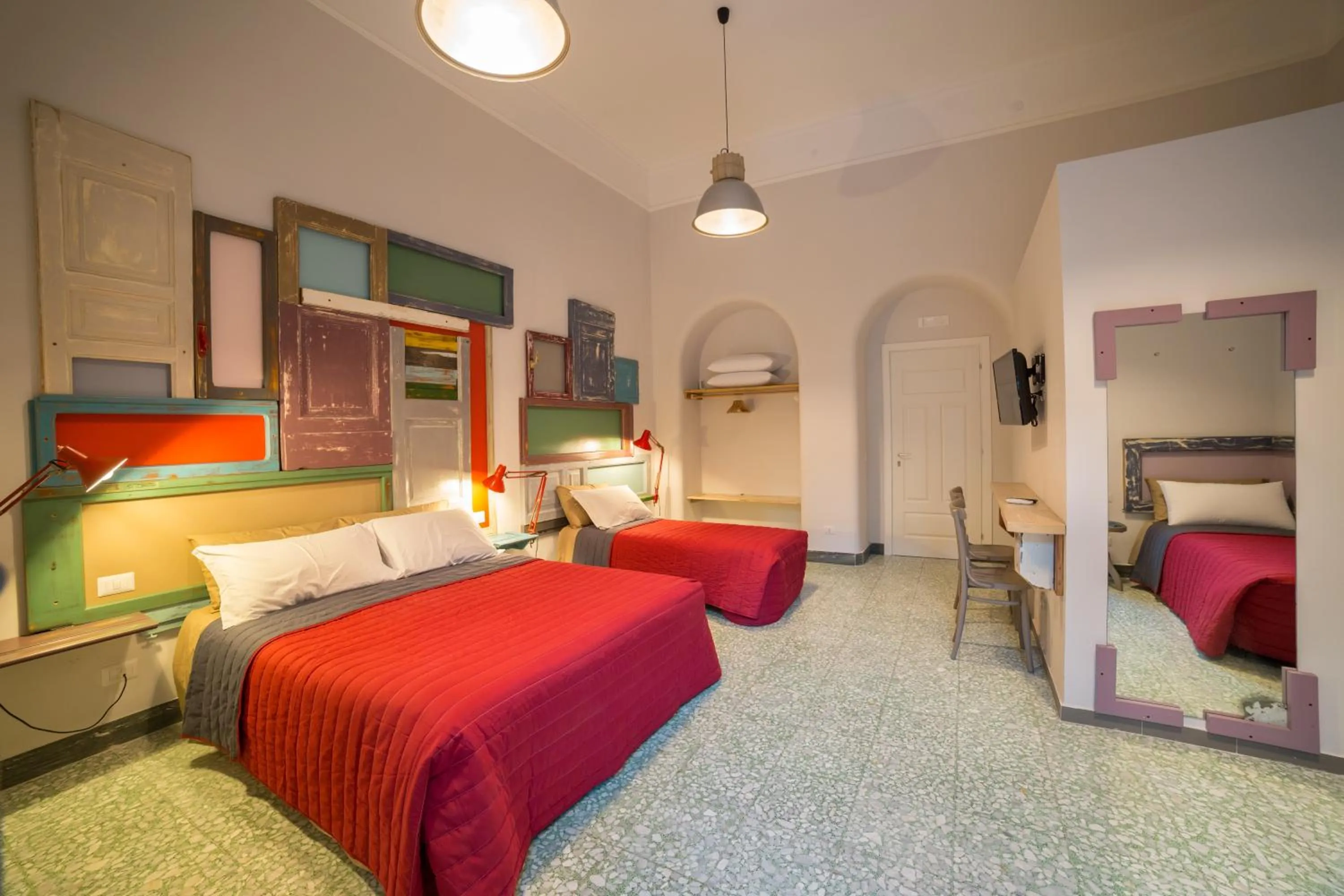 Photo of the whole room, Bed in The Foria House by House In Naples