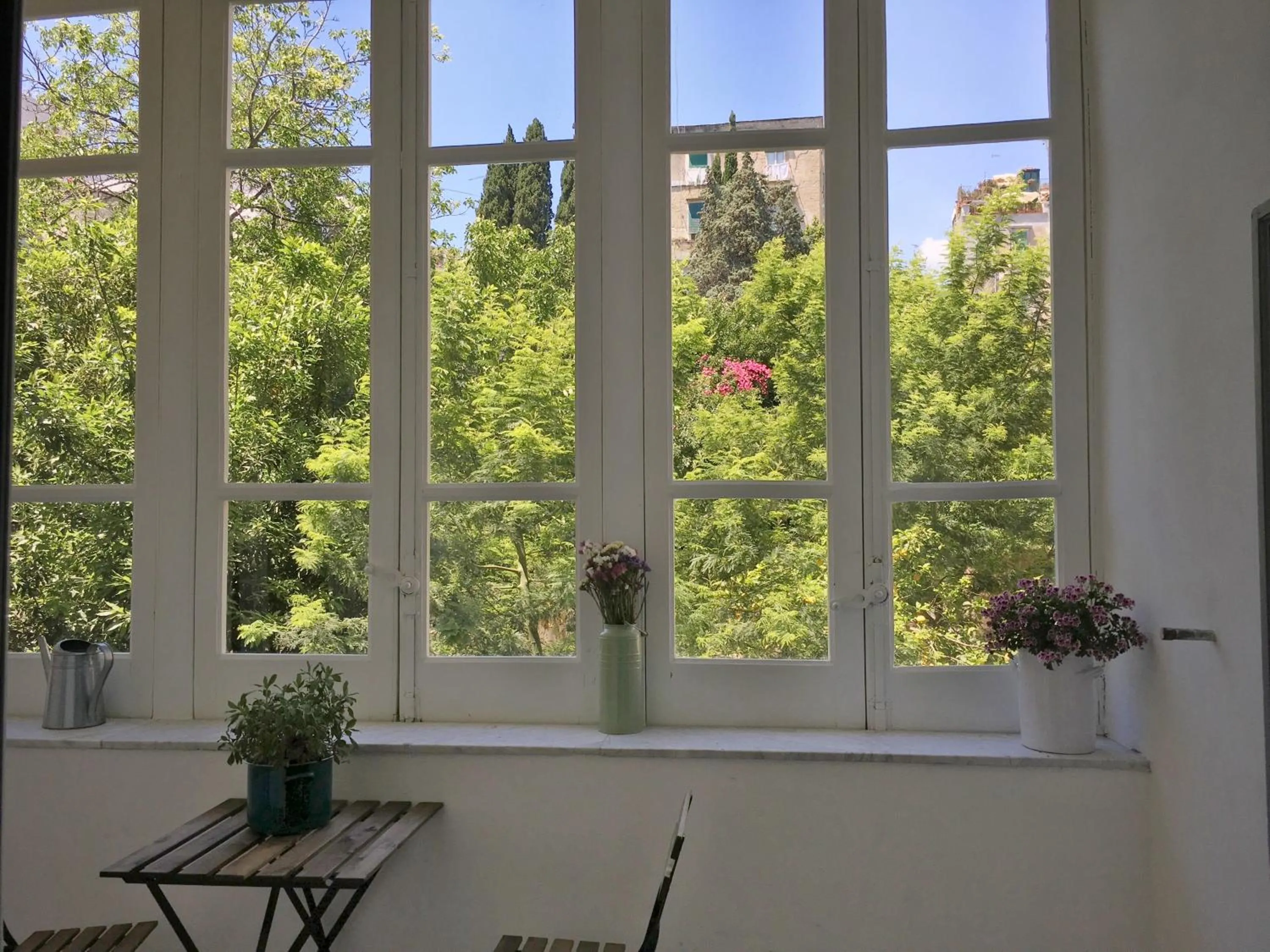 Garden view in The Foria House by House In Naples