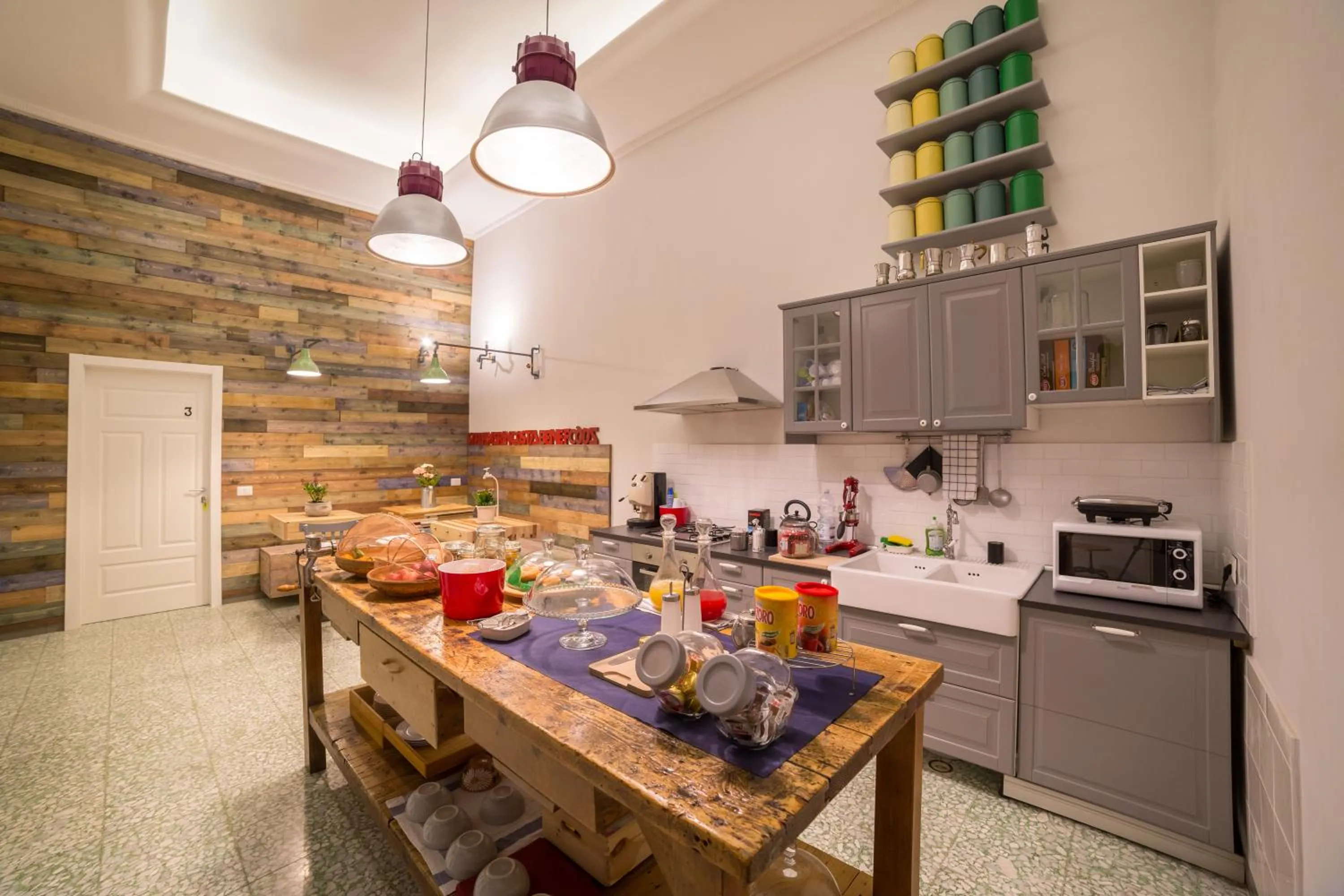 Dining area in The Foria House by House In Naples
