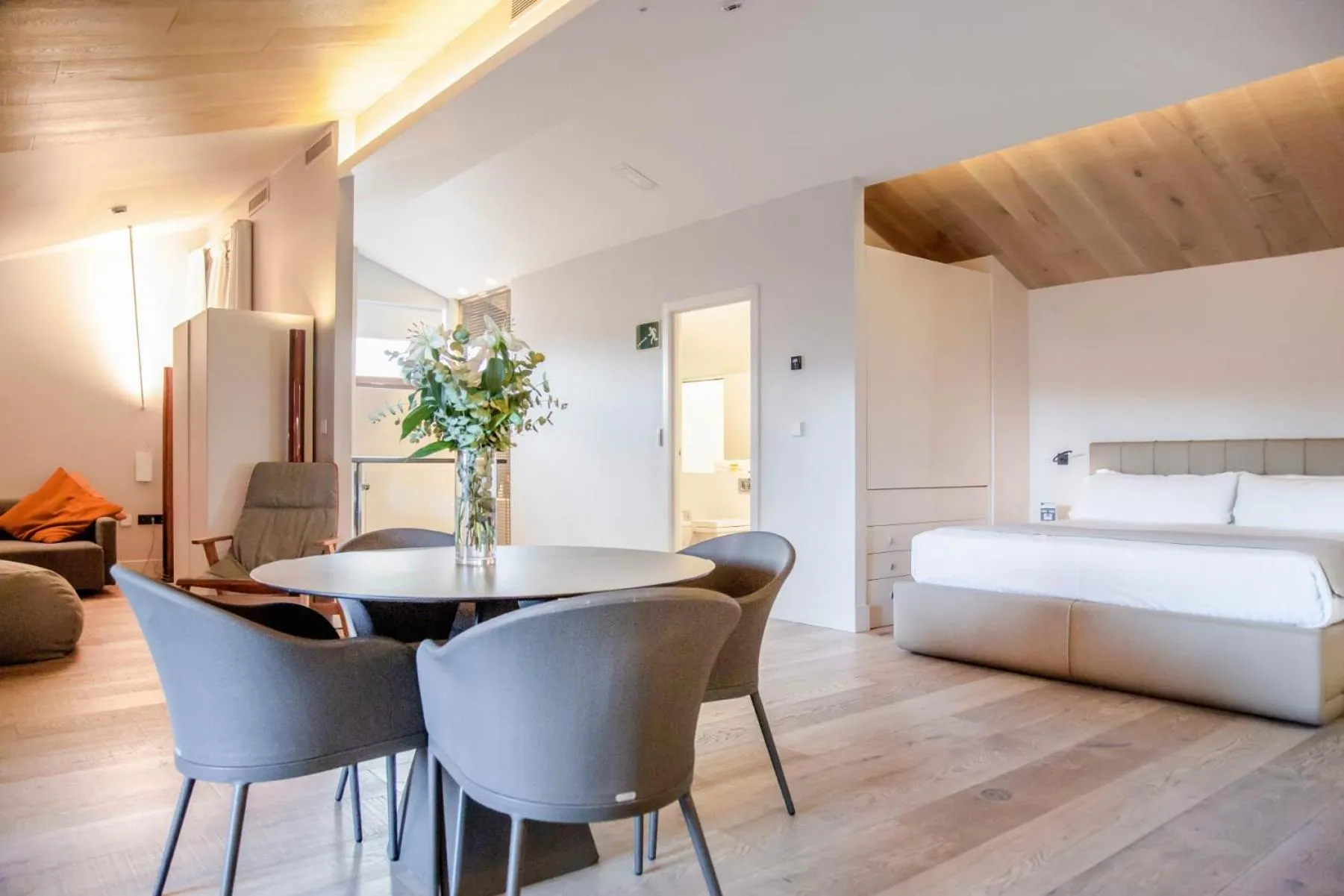 Bed in MYR Plaza Mercado & Spa