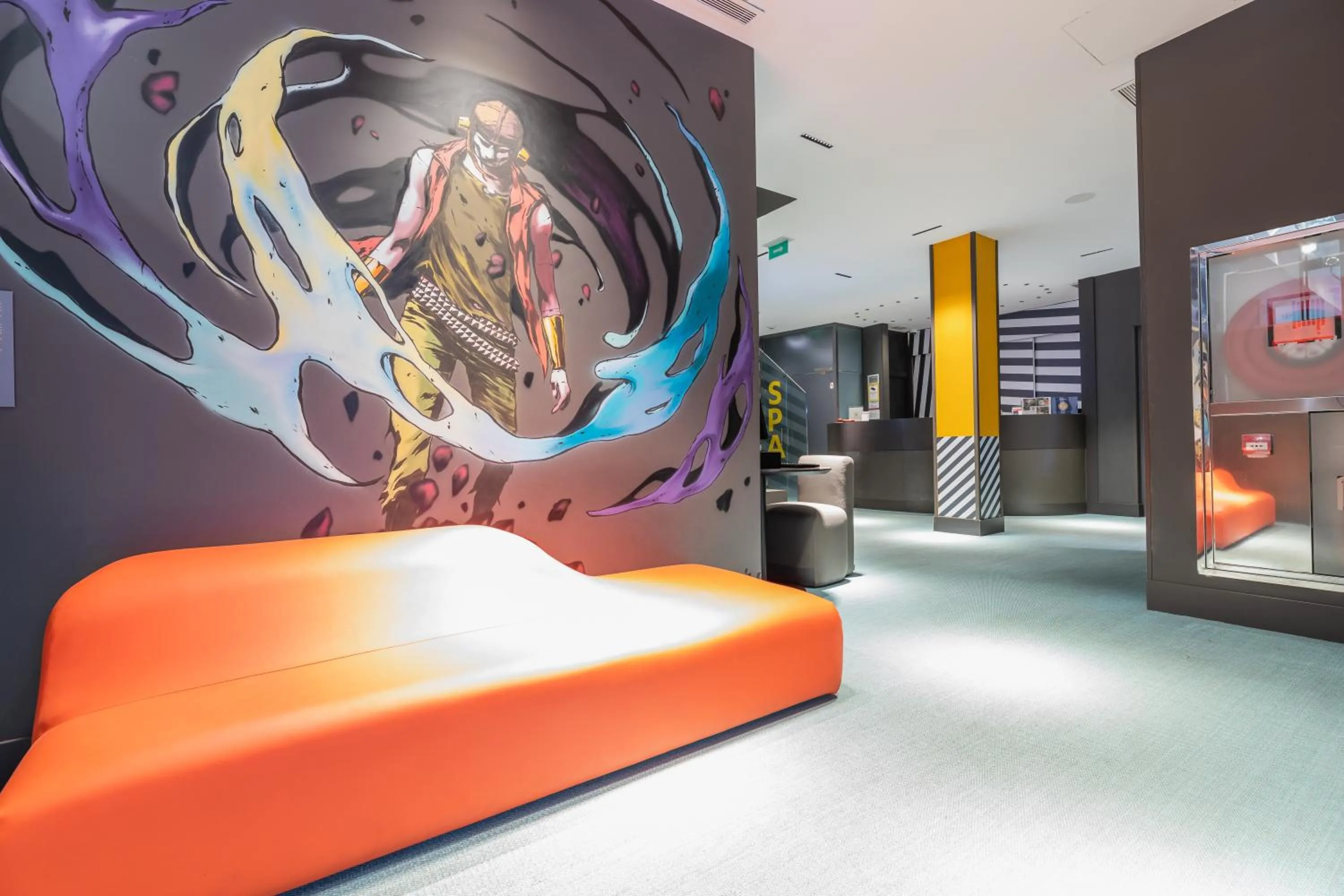 Lobby or reception, Bed in MYR Plaza Mercado & Spa