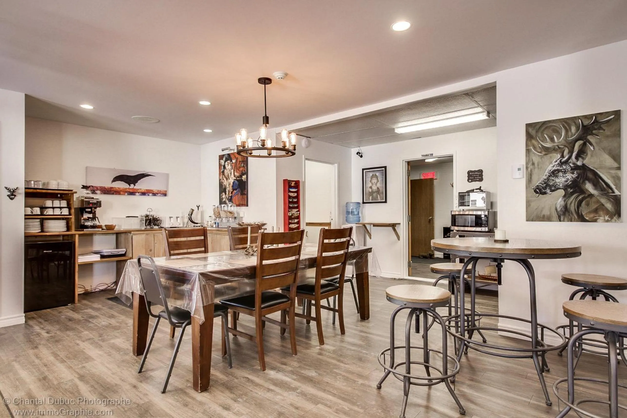 Lobby or reception in Auberge motel drakkar