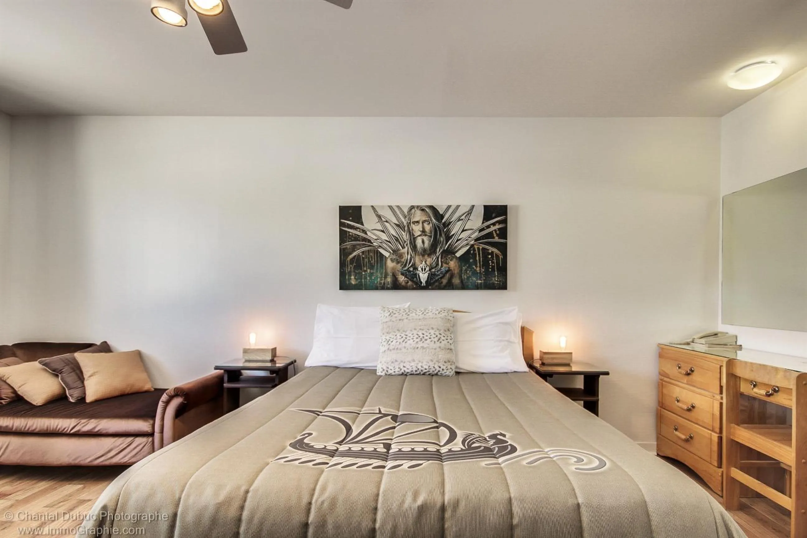 Bed in Auberge motel drakkar