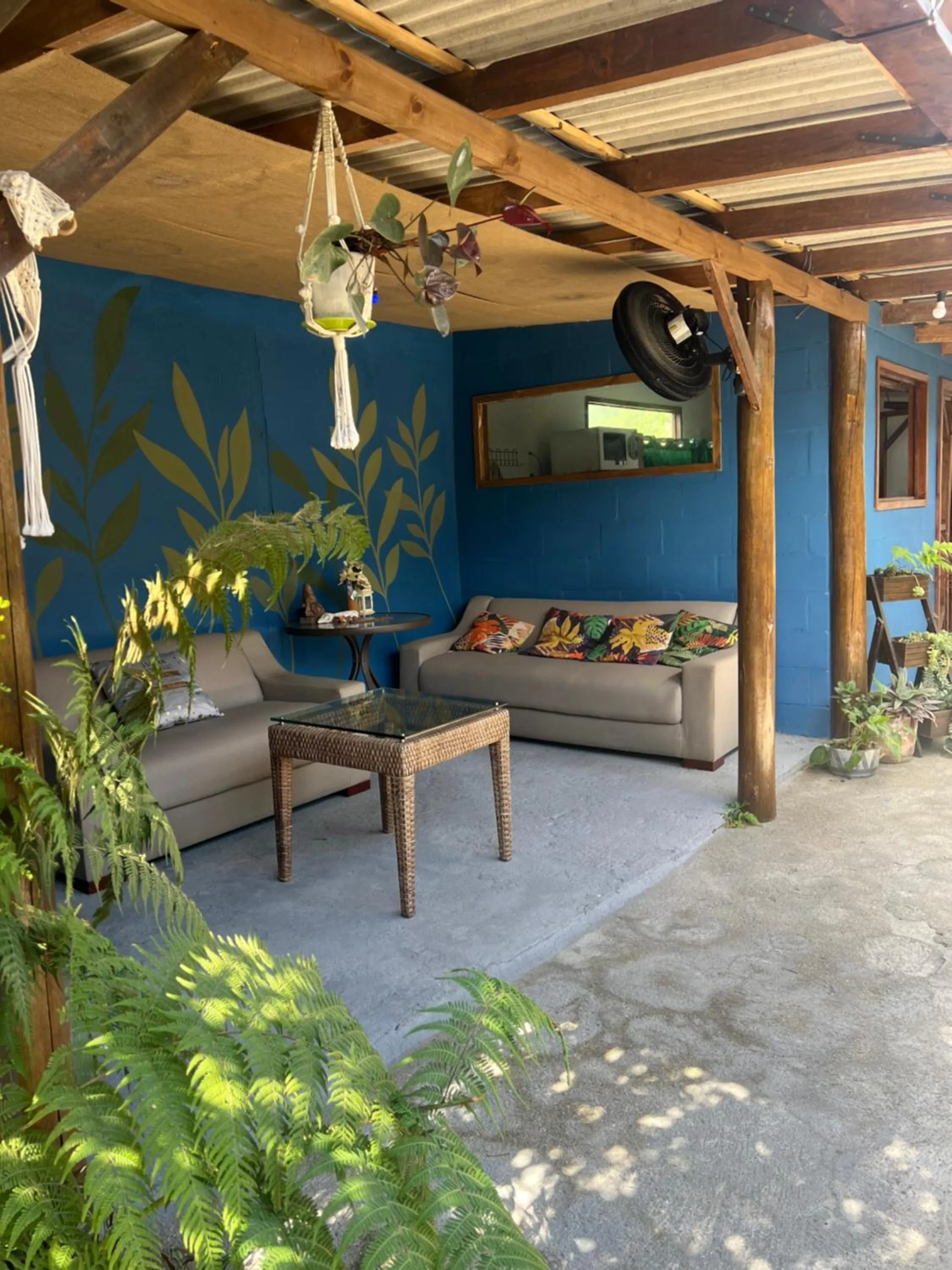 Seating area in Mandala Camping Pousada