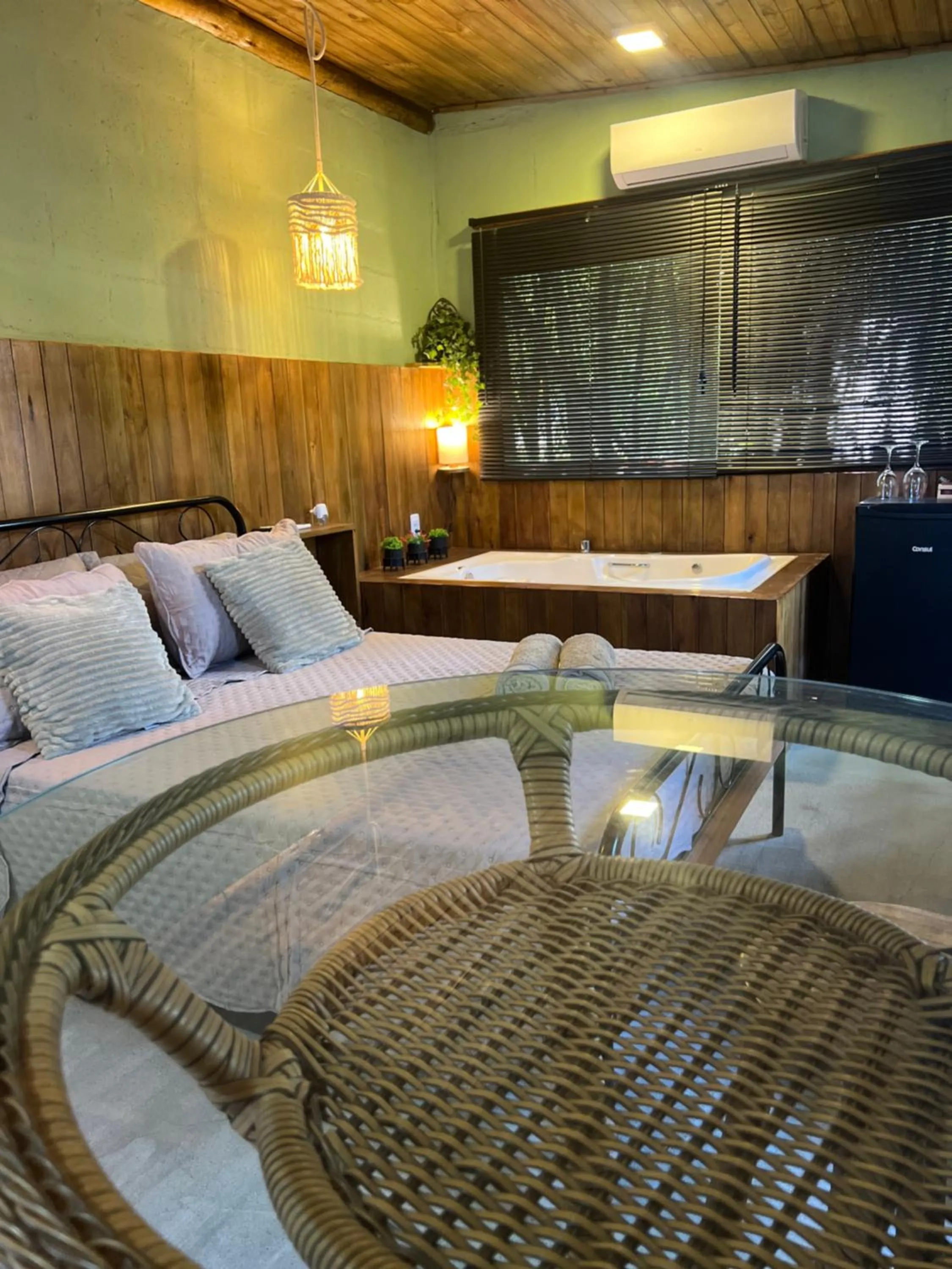 Bed in Mandala Camping Pousada