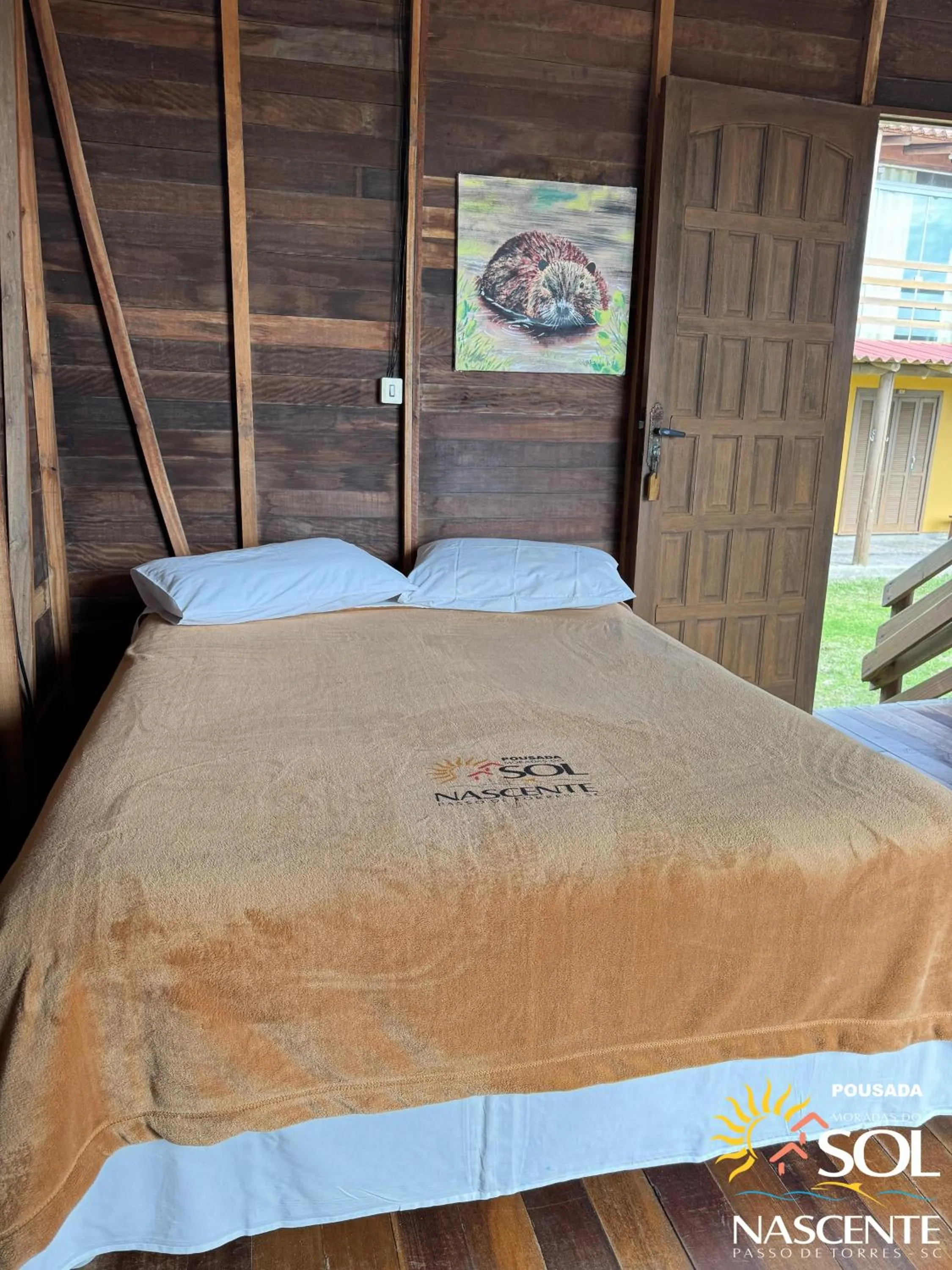 Bed in Pousada Moradas do Sol Nascente