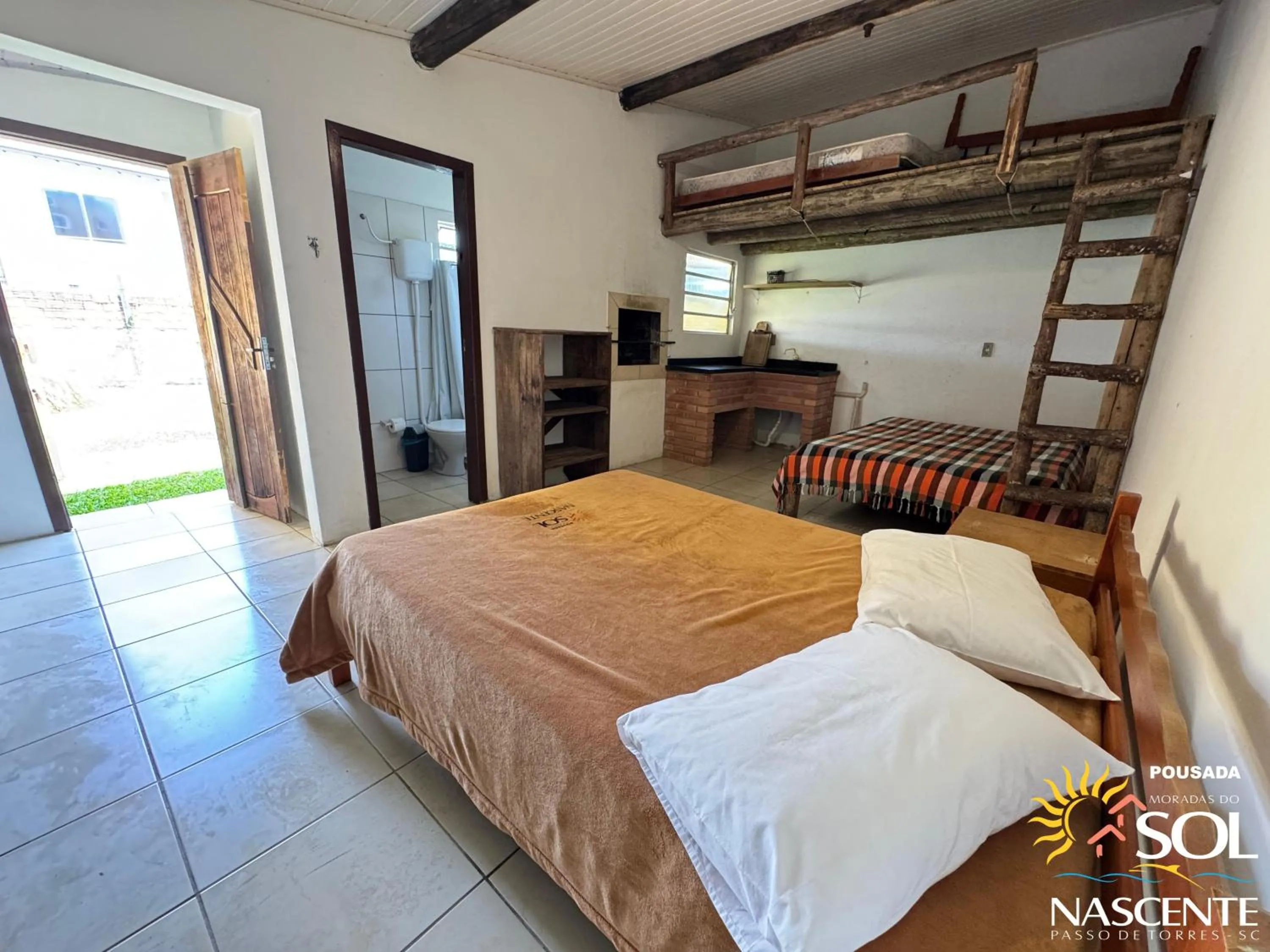 Photo of the whole room, Bed in Pousada Moradas do Sol Nascente