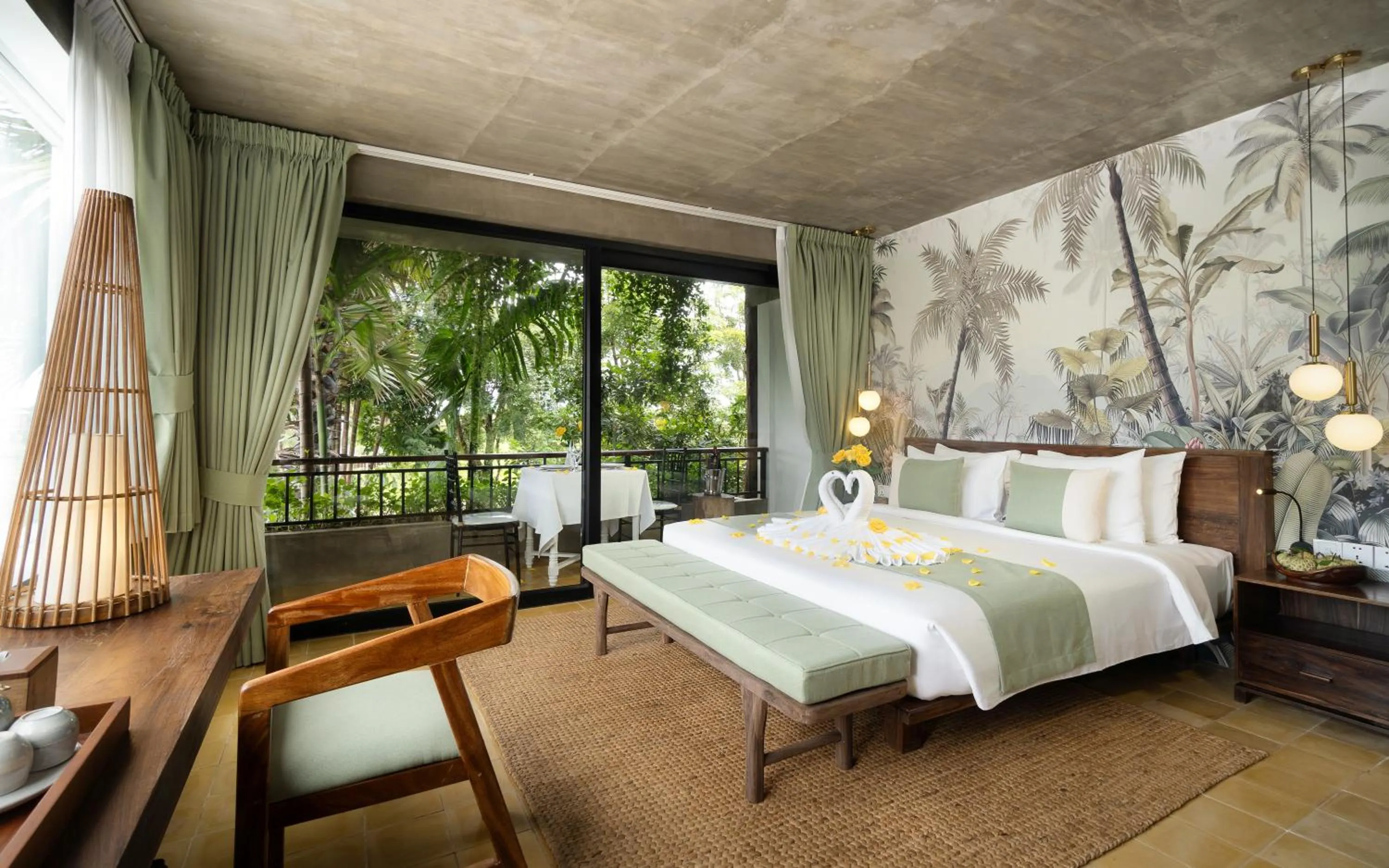 Bedroom, Bed in The Nature & Villas