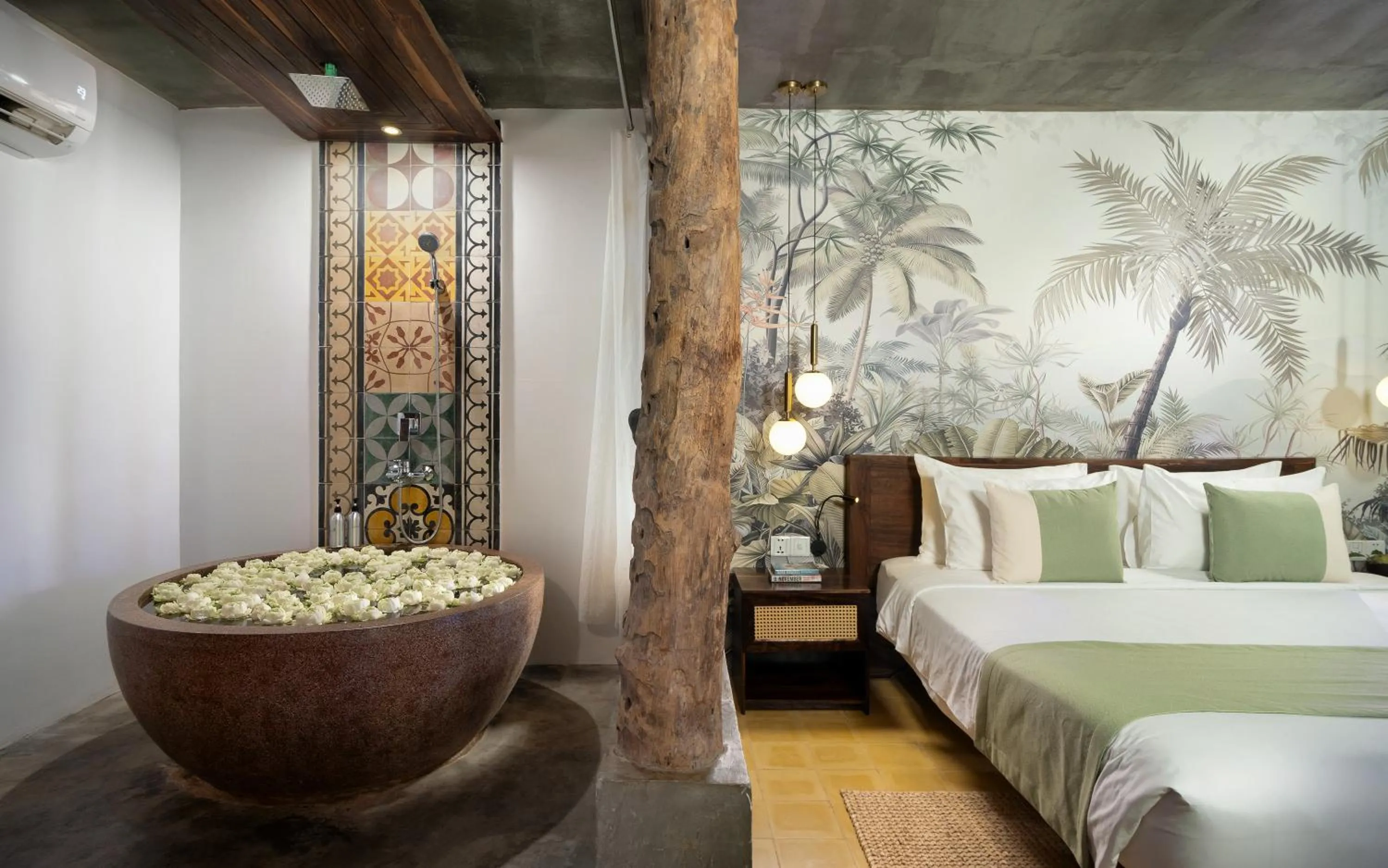 Bath, Bed in The Nature & Villas