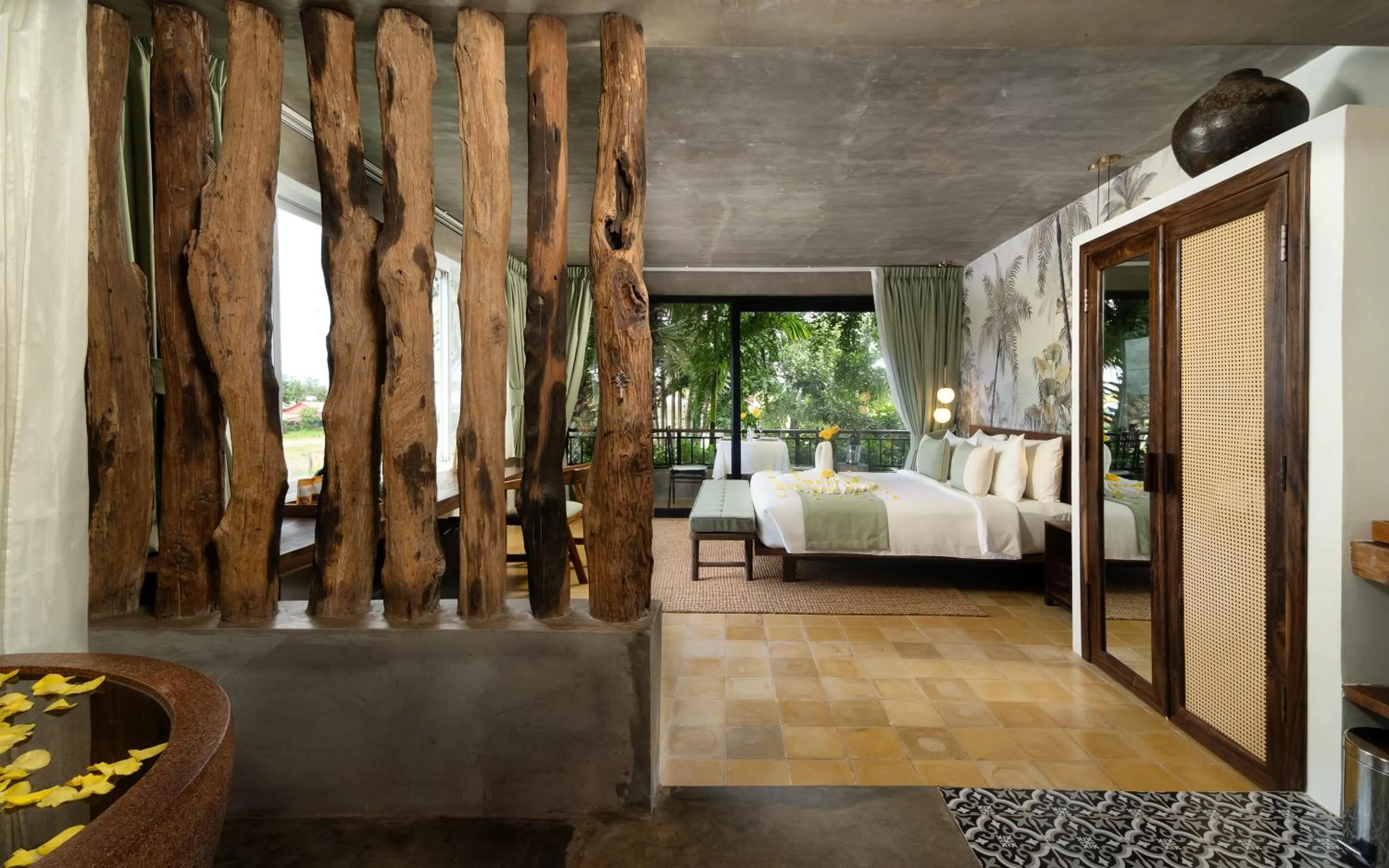 Bedroom, Bed in The Nature & Villas