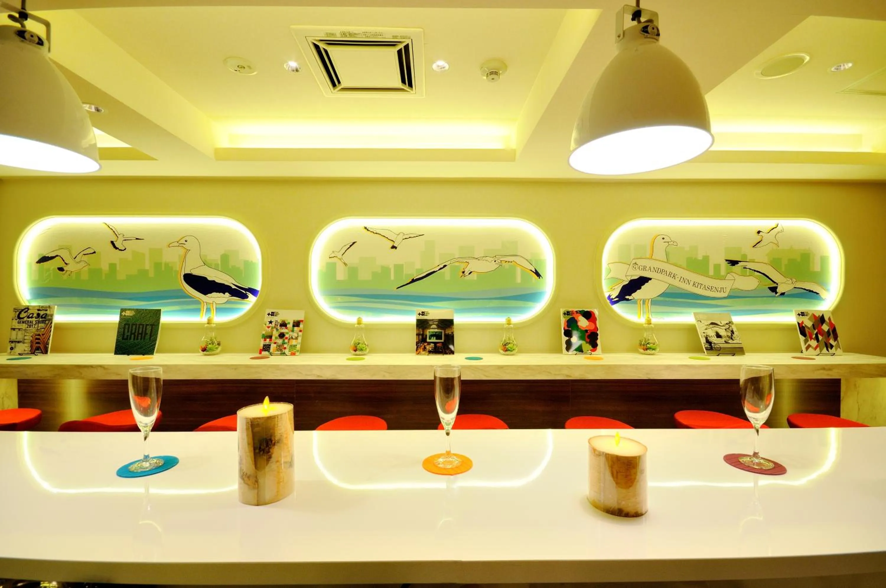 Communal lounge/ TV room in Spa&Capsule Hotel Grandpark Inn Kitasenju