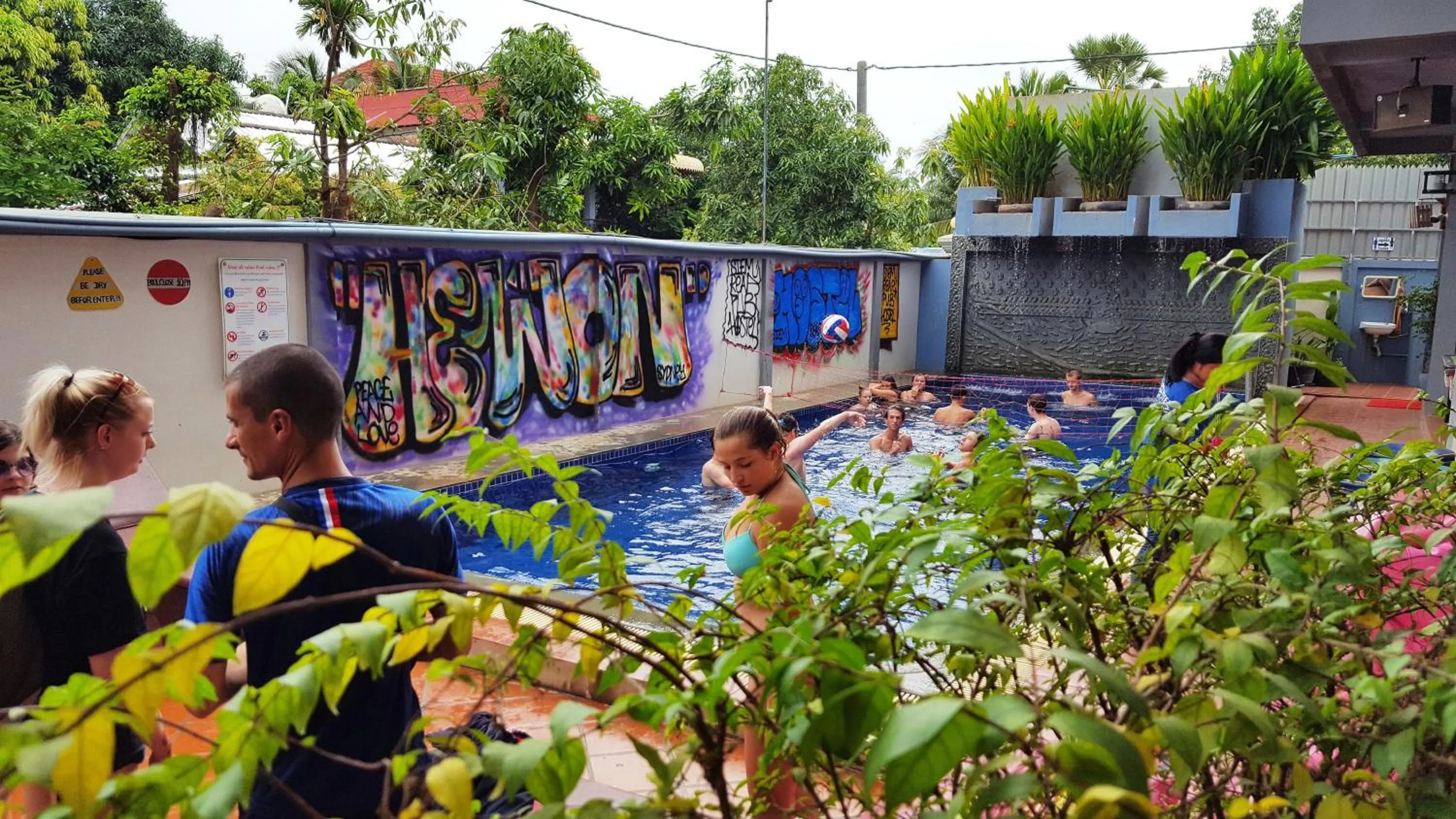 Pool view in Siem Reap Pub Hostel