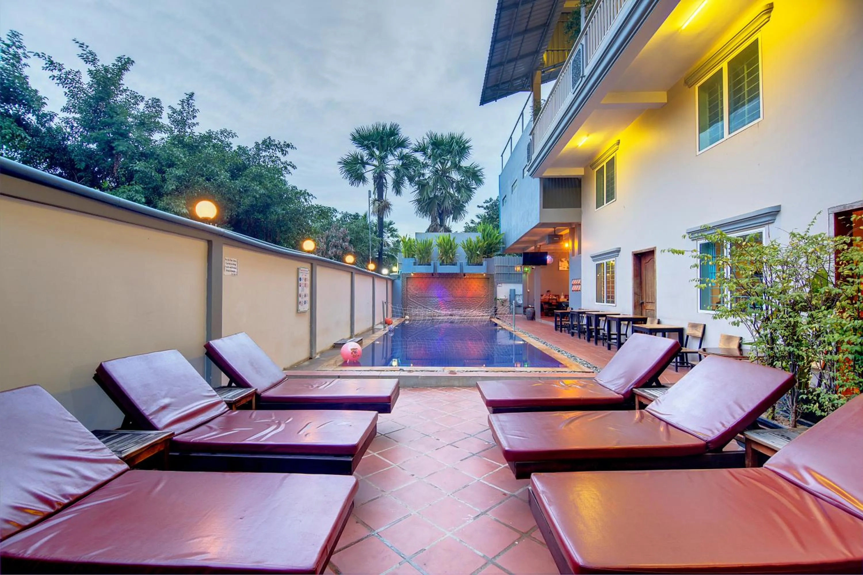 Swimming pool in Siem Reap Pub Hostel