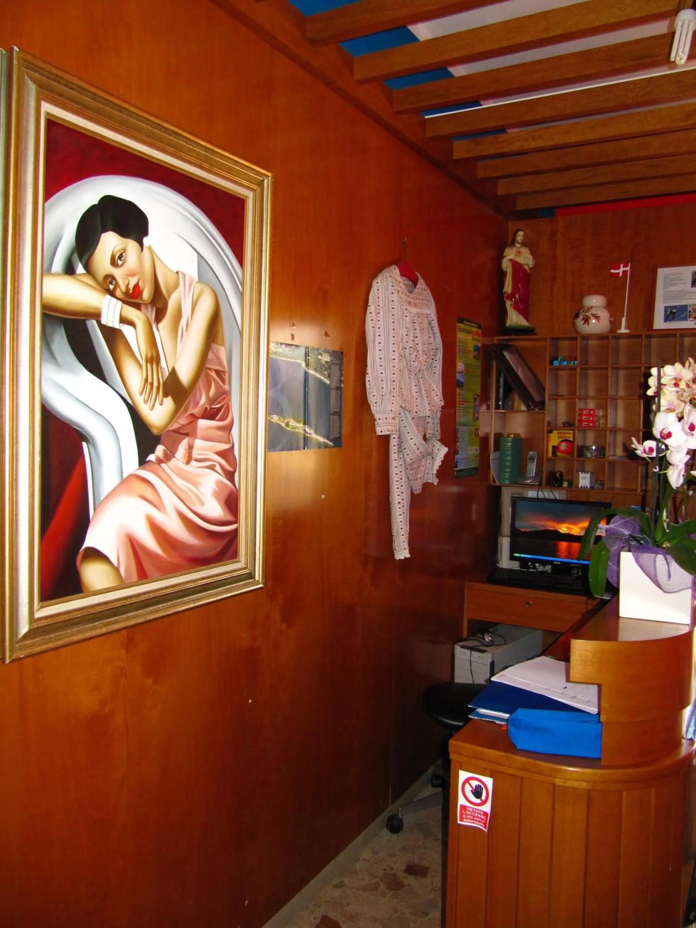 Lobby or reception in Hotel Carlo