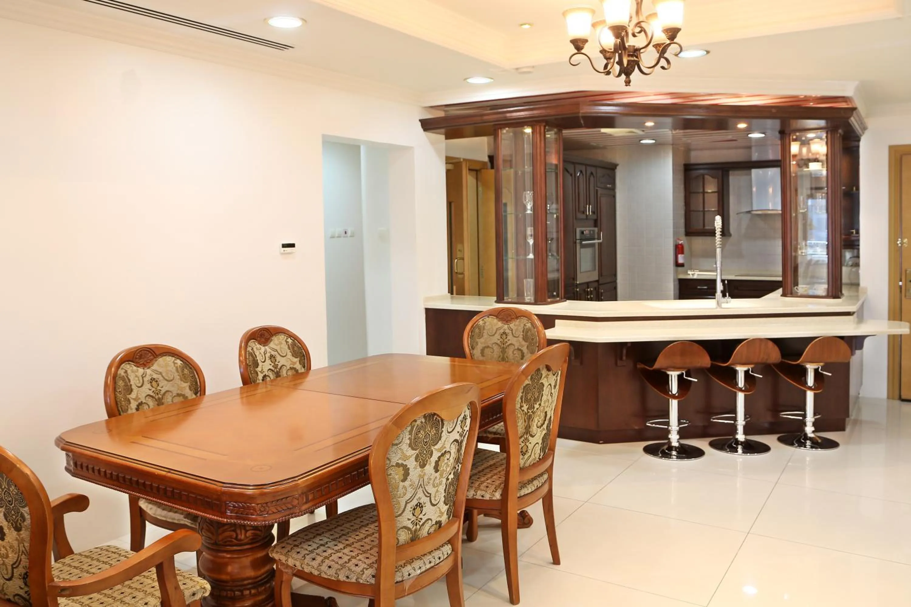 Dining area in Kiev Tower Hotel Apartments